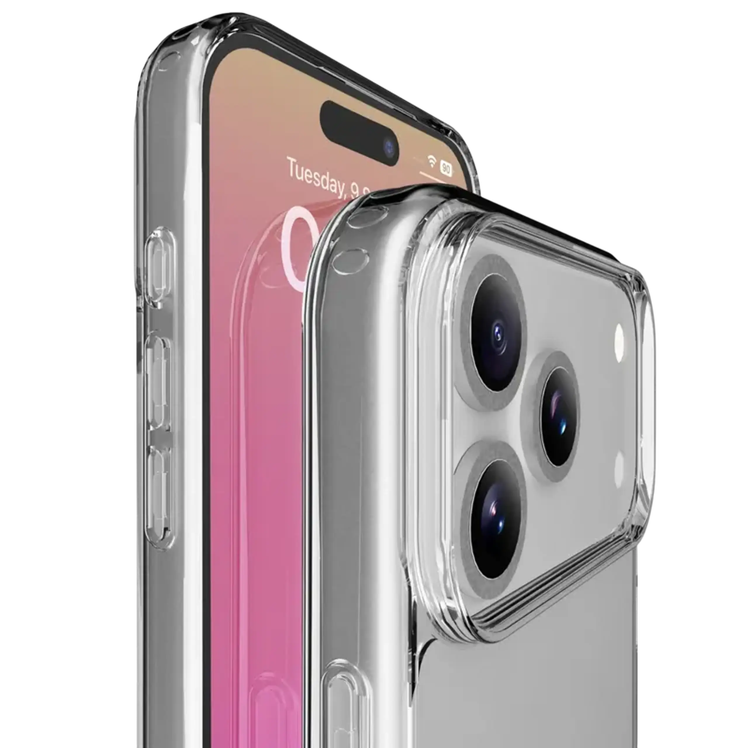 Husă Cellularline Clear Duo pentru Apple iPhone 17 Pro, Transparent