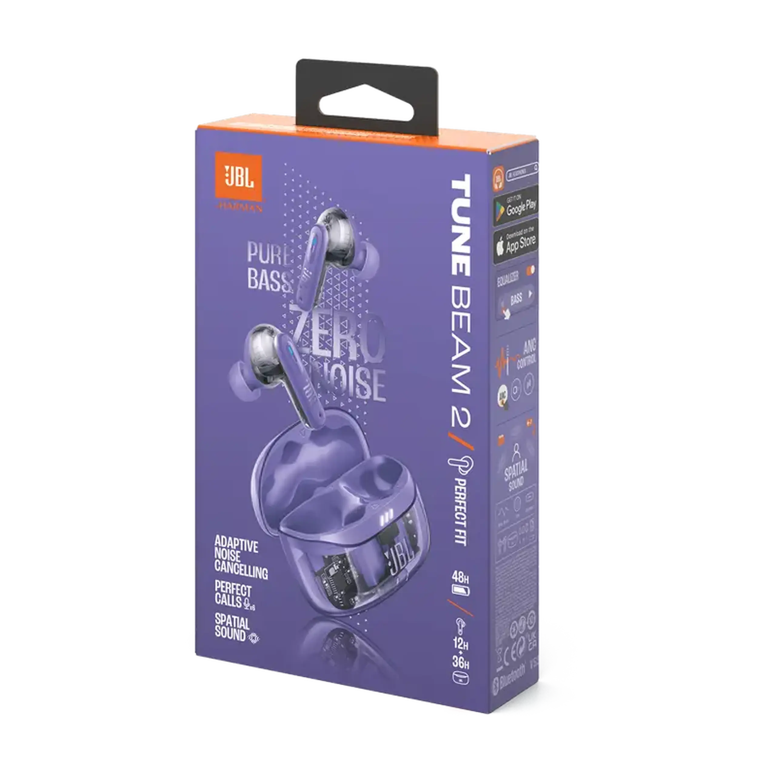 Căști JBL Tune Beam 2 Ghost Edition, Violet