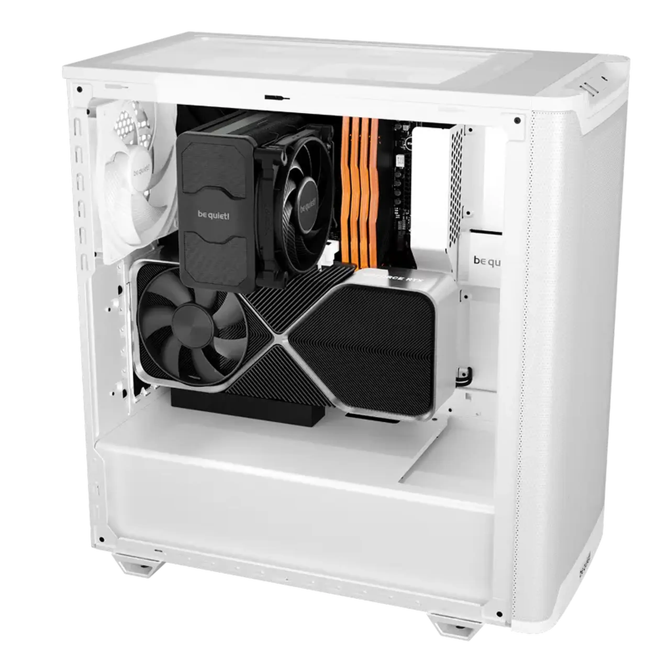 Carcasă PC be quiet! Pure Base 501 Airflow, Midi-Tower, Fără PSU, Alb