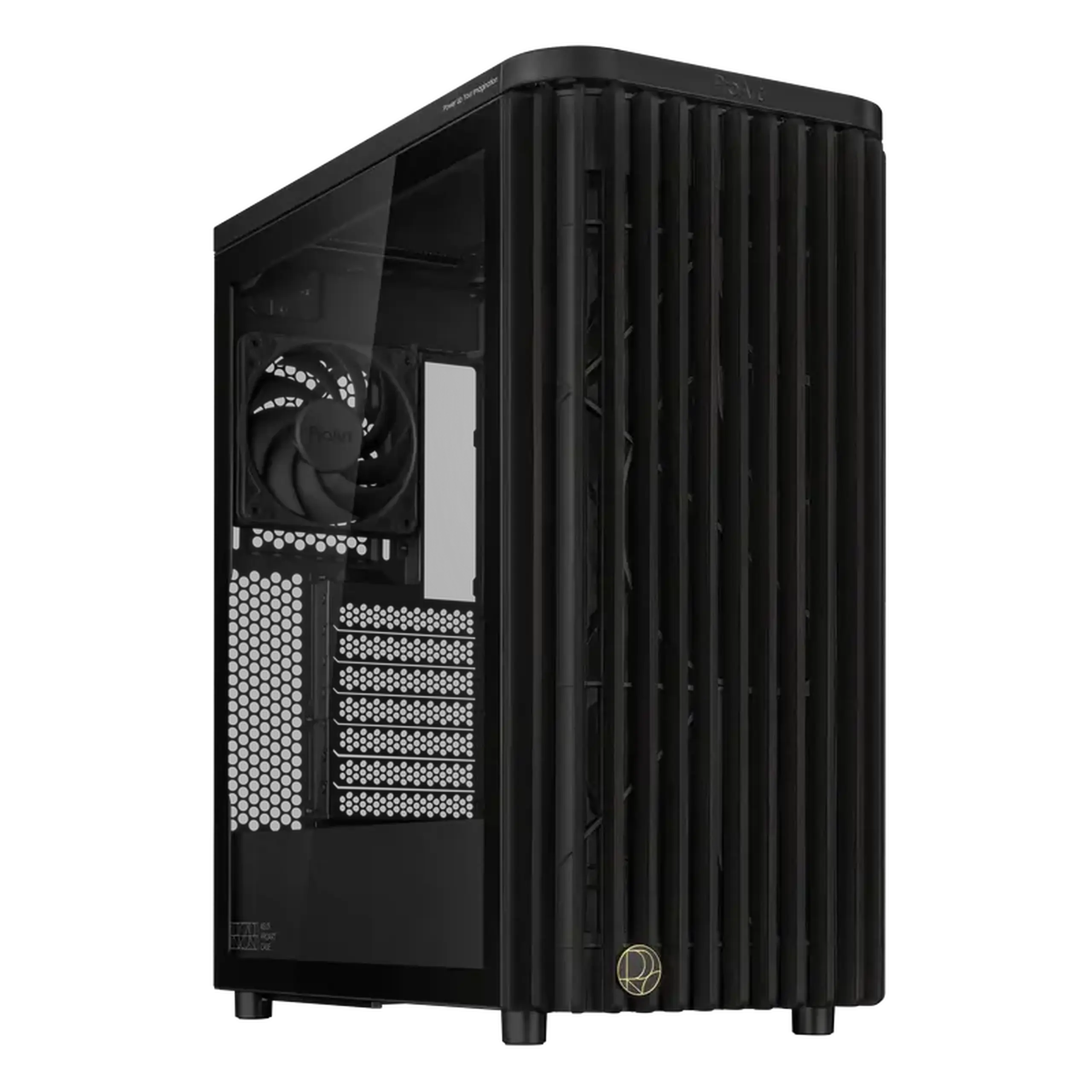 Carcasă PC ASUS ProArt PA401 Wood TG, Midi-Tower, Fără PSU, Negru