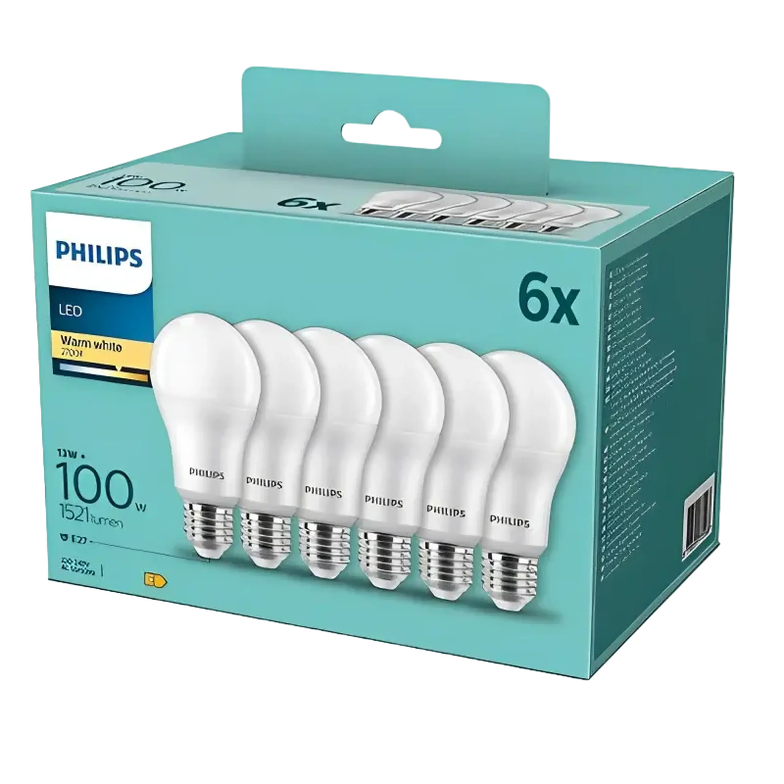 Bec cu LED Philips FR ND 6PF/6 DISC, E27, Alb Cald