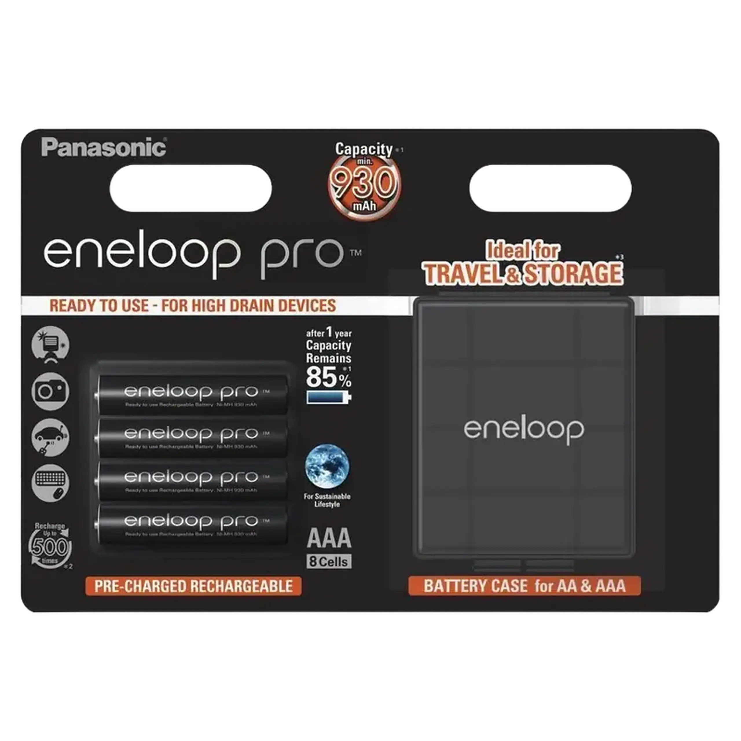 Baterii Panasonic BK-4HCDEC4CP, AAA, 930mAh, 4buc.