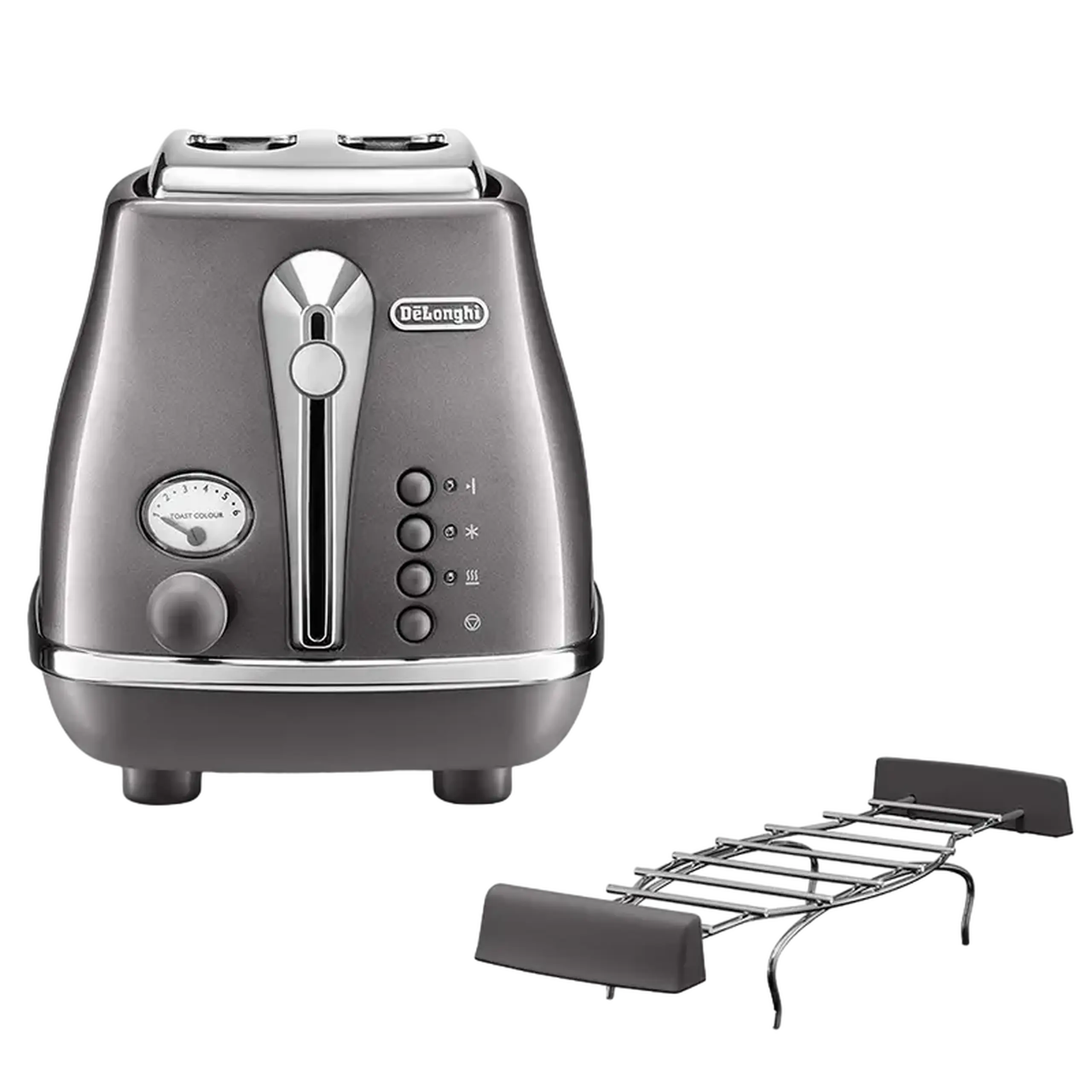 Toaster DeLonghi CTOT 2103 GY, Icona Metallics
