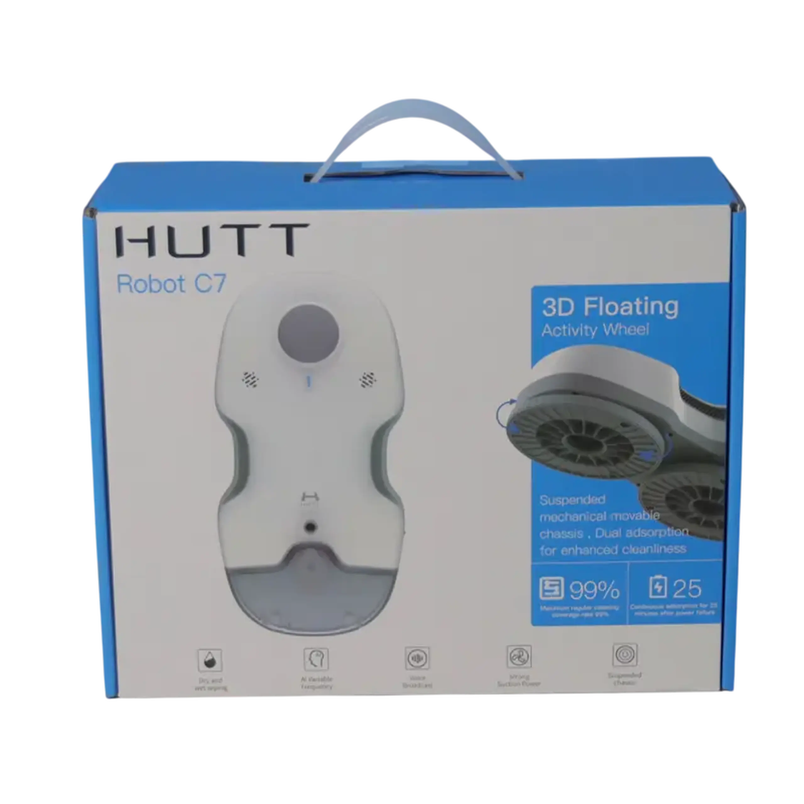 Robot pentru curățarea ferestrelor HUTT C7, Alb