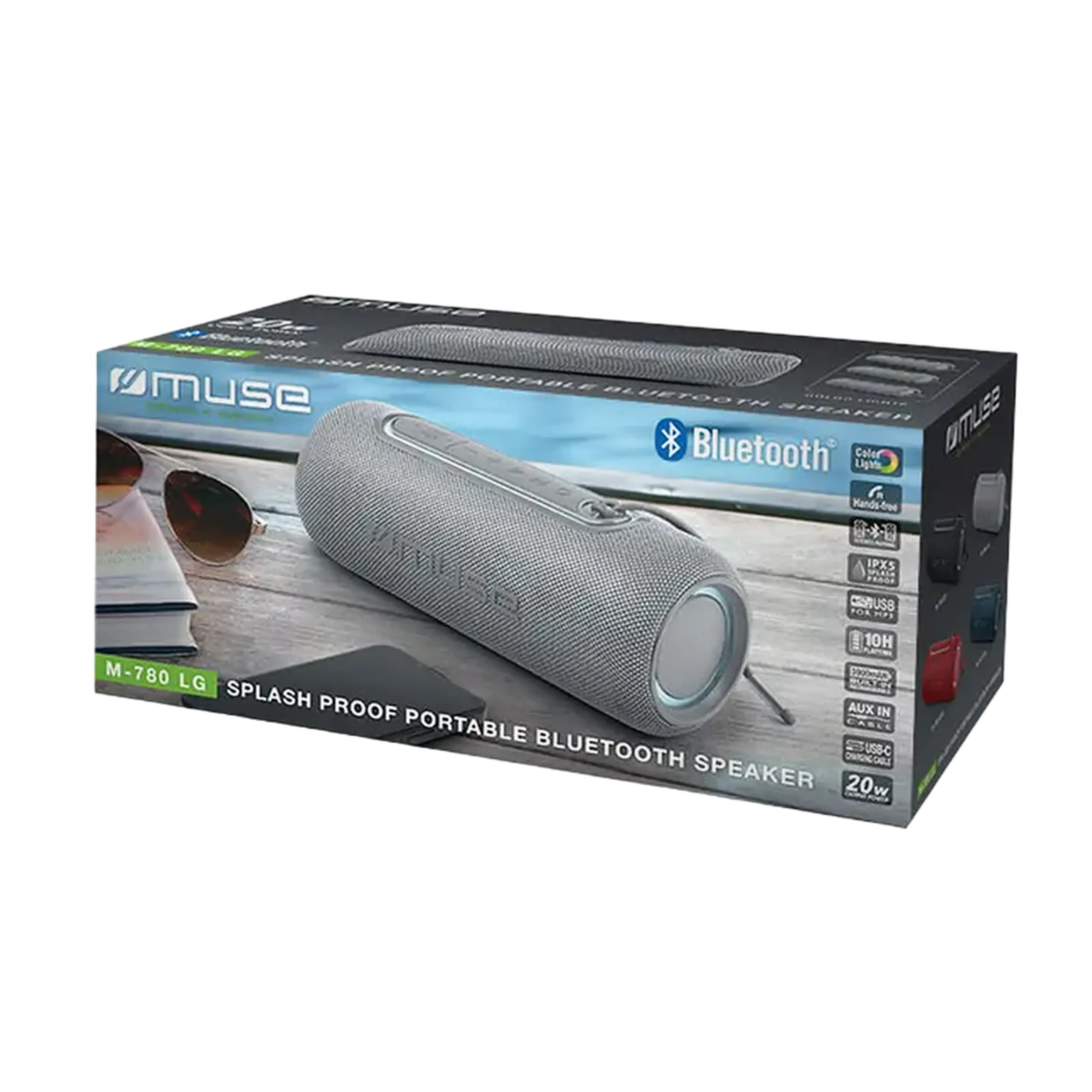 Boxă portabilă MUSE M-780 LG, Argintiu