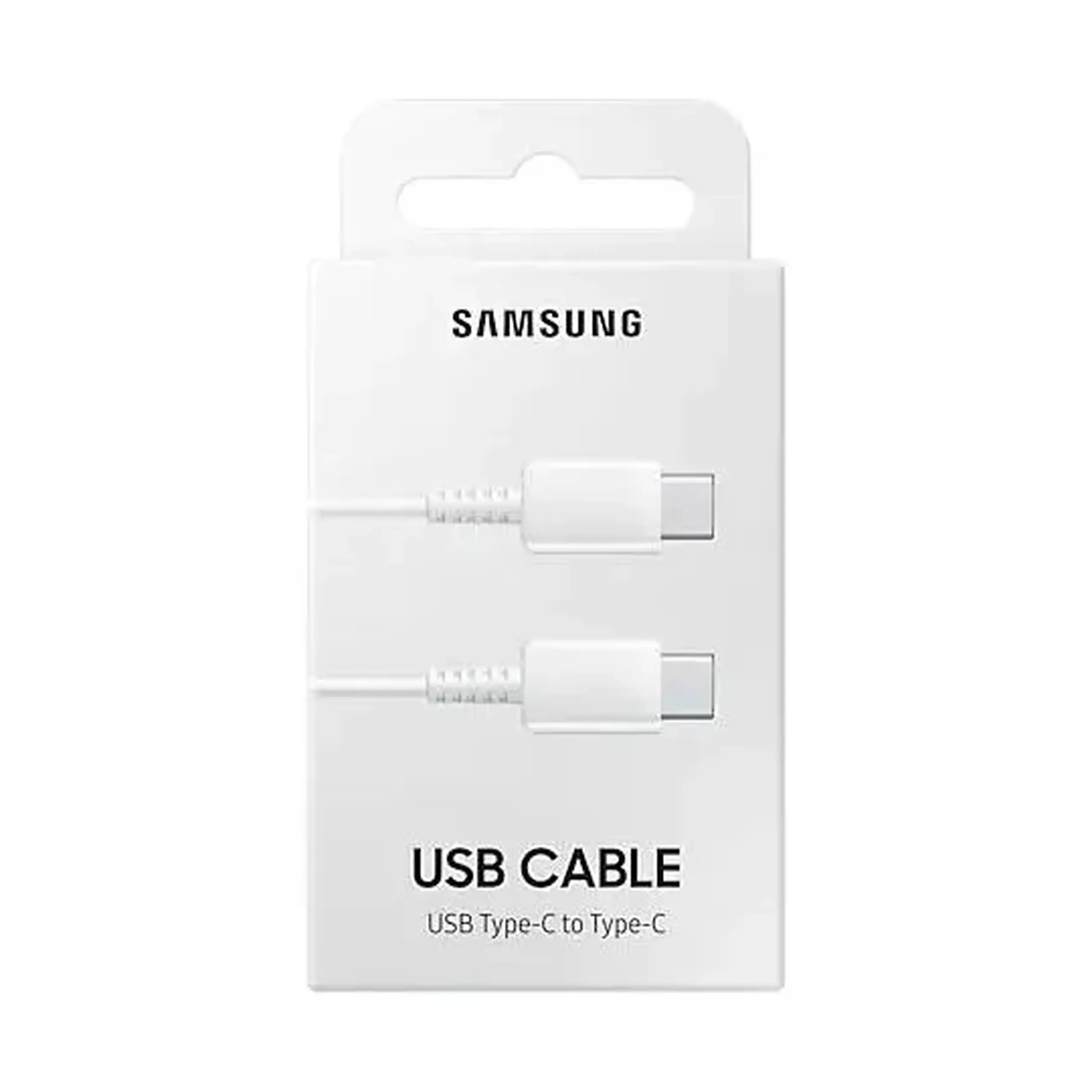 Cablu de încărcare Samsung EP-DA705BWRGRU, USB Type-C/USB Type-C, 1m, Alb