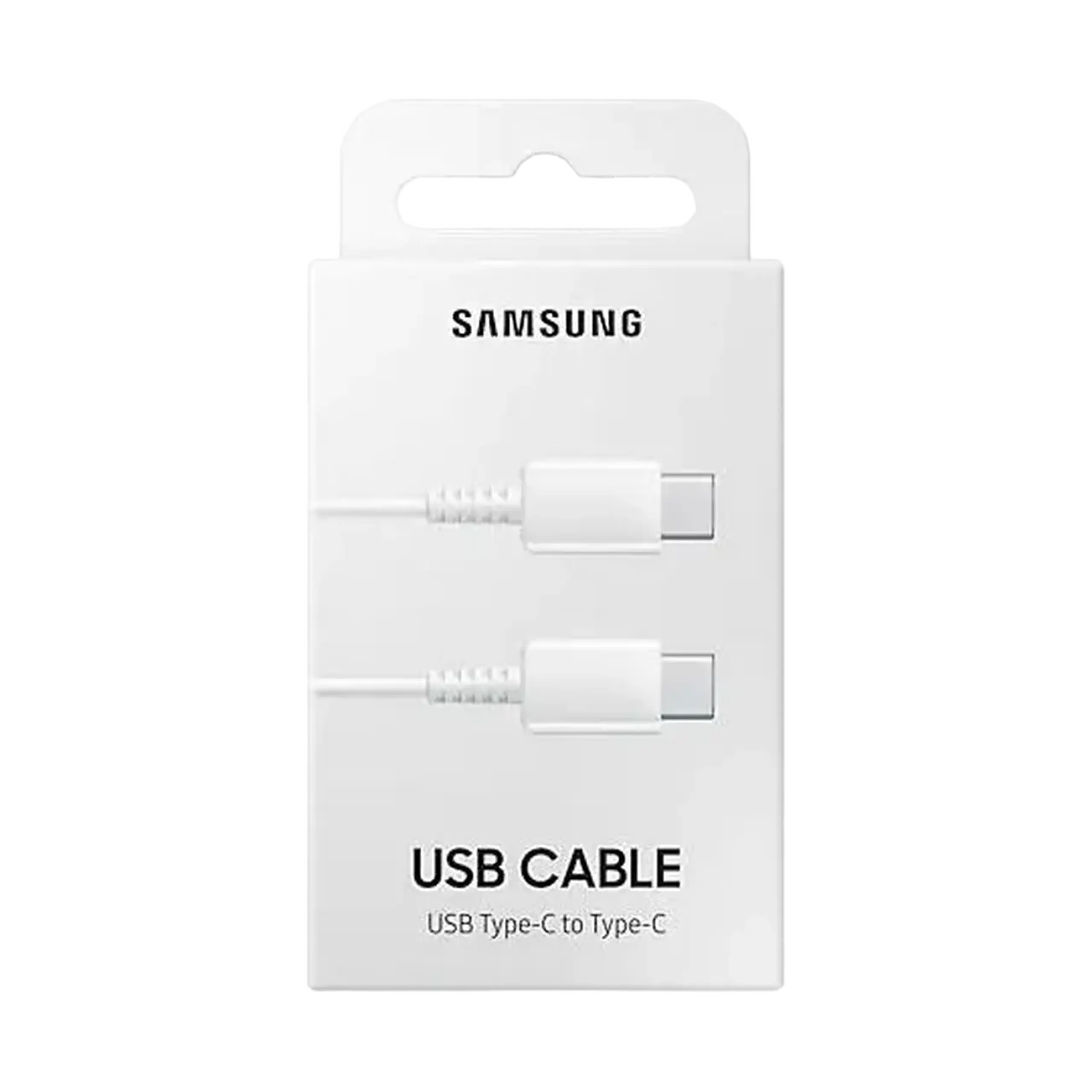 Cablu de încărcare Samsung EP-DA705BWRGRU, USB Type-C/USB Type-C, 1m, Alb