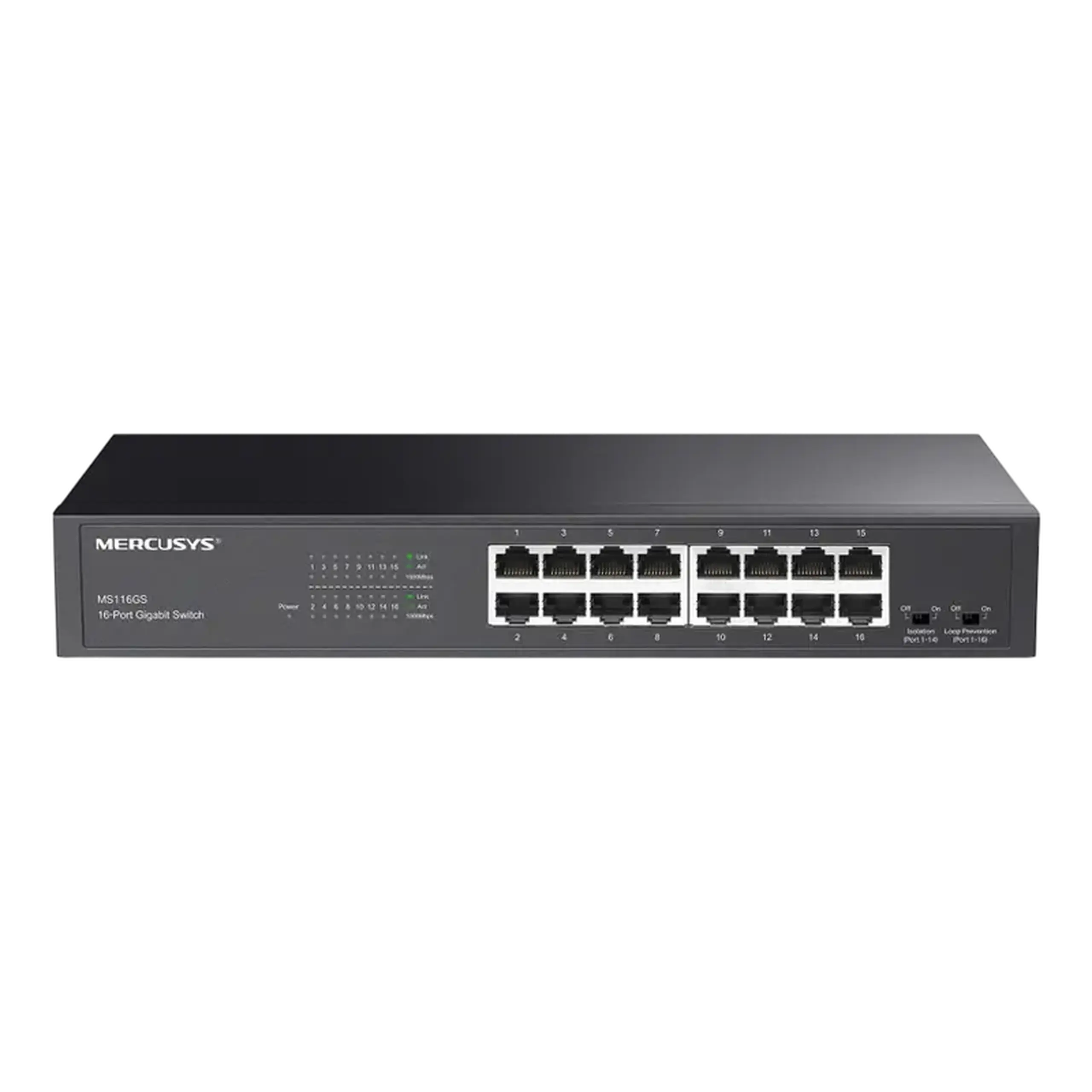 Switch de rețea MERCUSYS MS116GS, 16x 10/100/1000 Mbps
