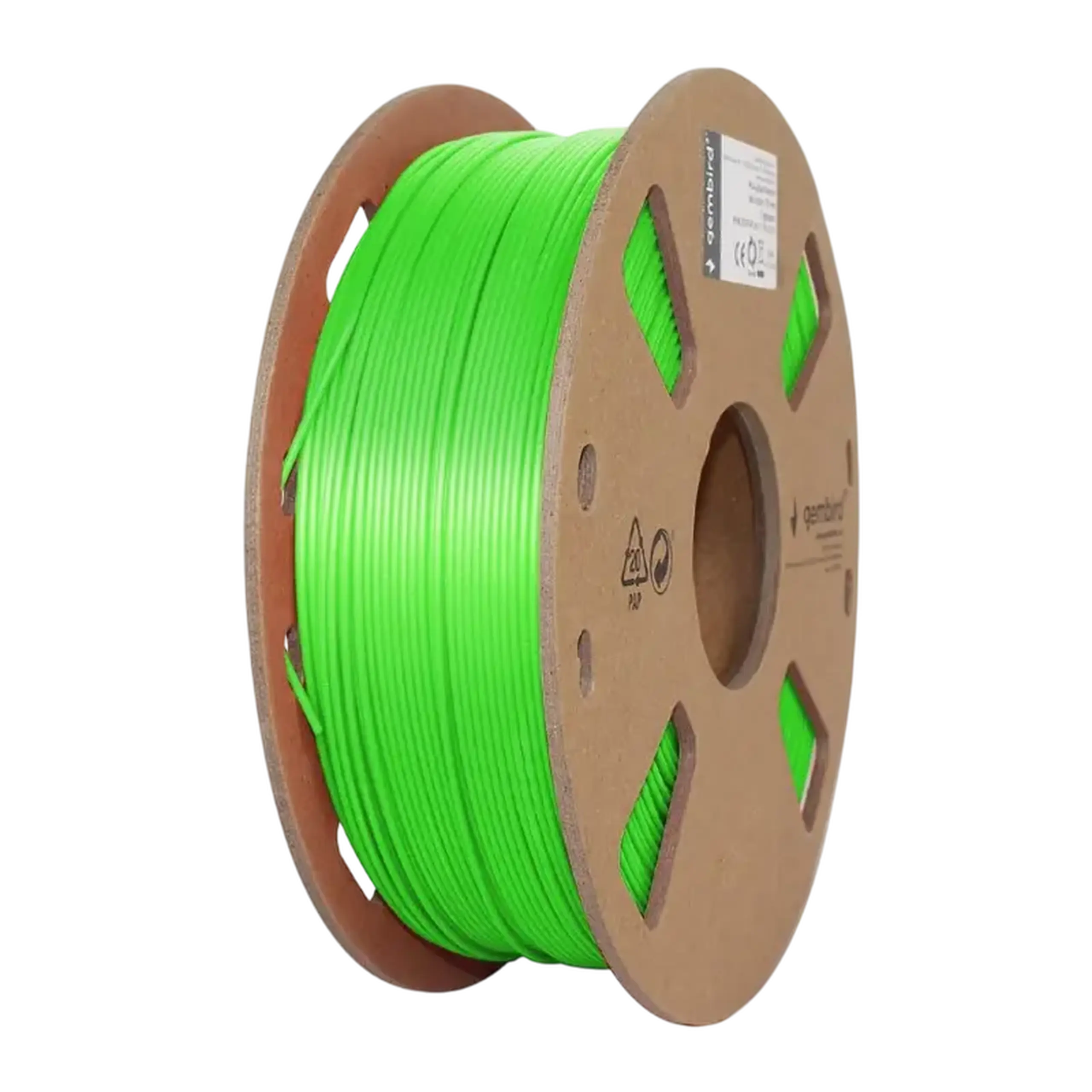 Filament pentru imprimantă 3D Gembird 3DP-PLA+1.75-02-G, PLA+, Verde, 1.75 mm, 1kg