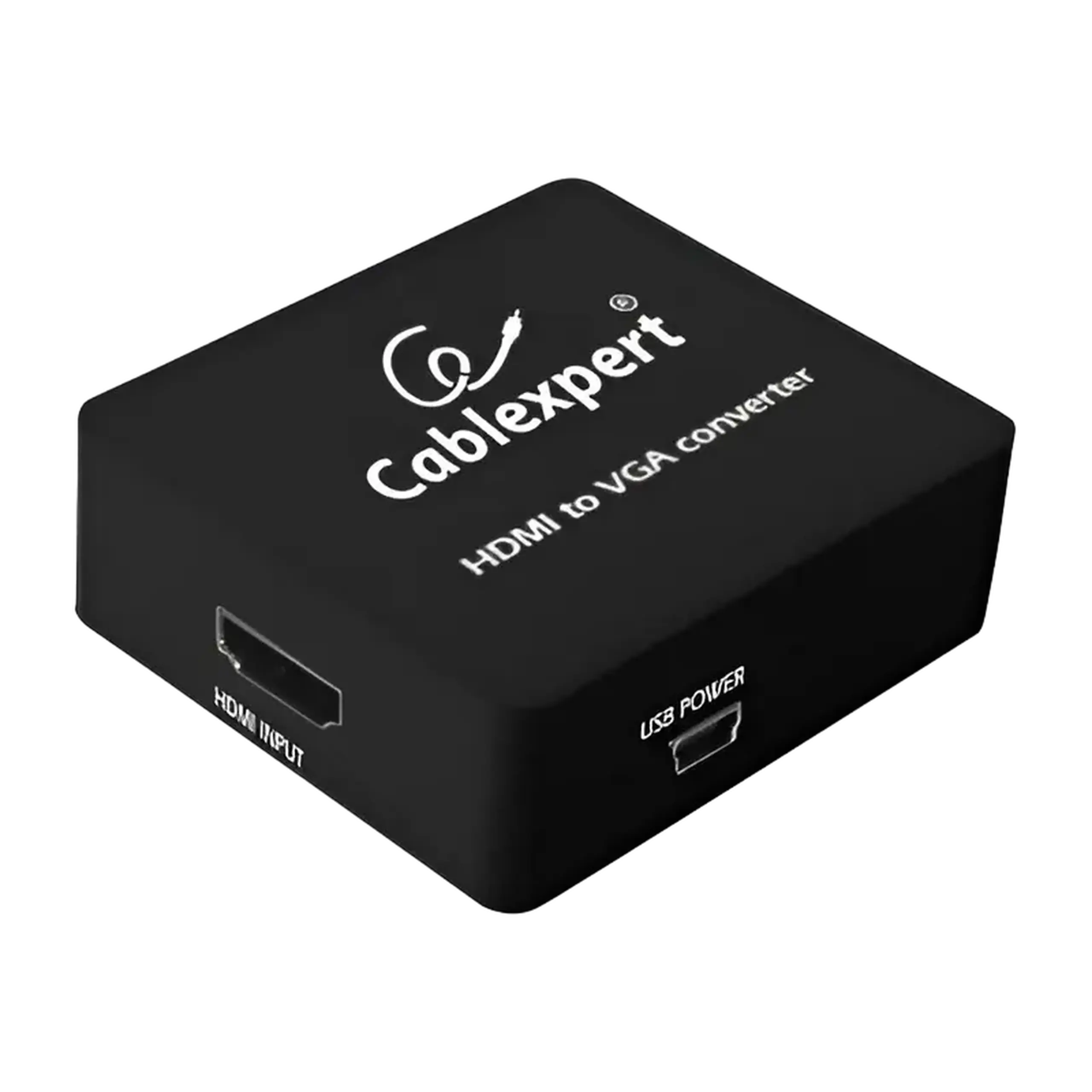 Convertor Video/Audio Cablexpert DSC-HDMI-VGA-001, - VGA D-Sub + 3.5 mm Jack, Negru