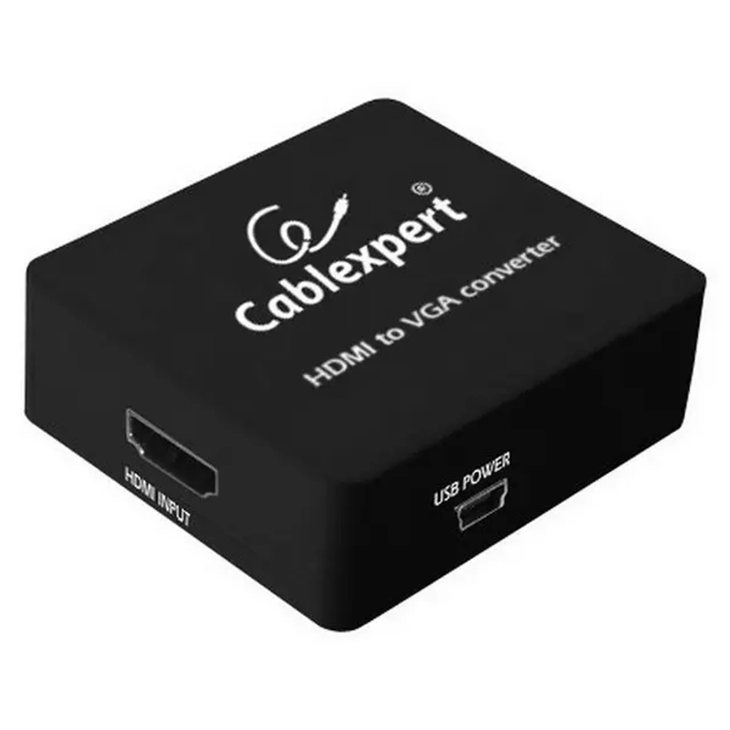 Convertor Video/Audio Cablexpert DSC-HDMI-VGA-001, - VGA D-Sub + 3.5 mm Jack, Negru