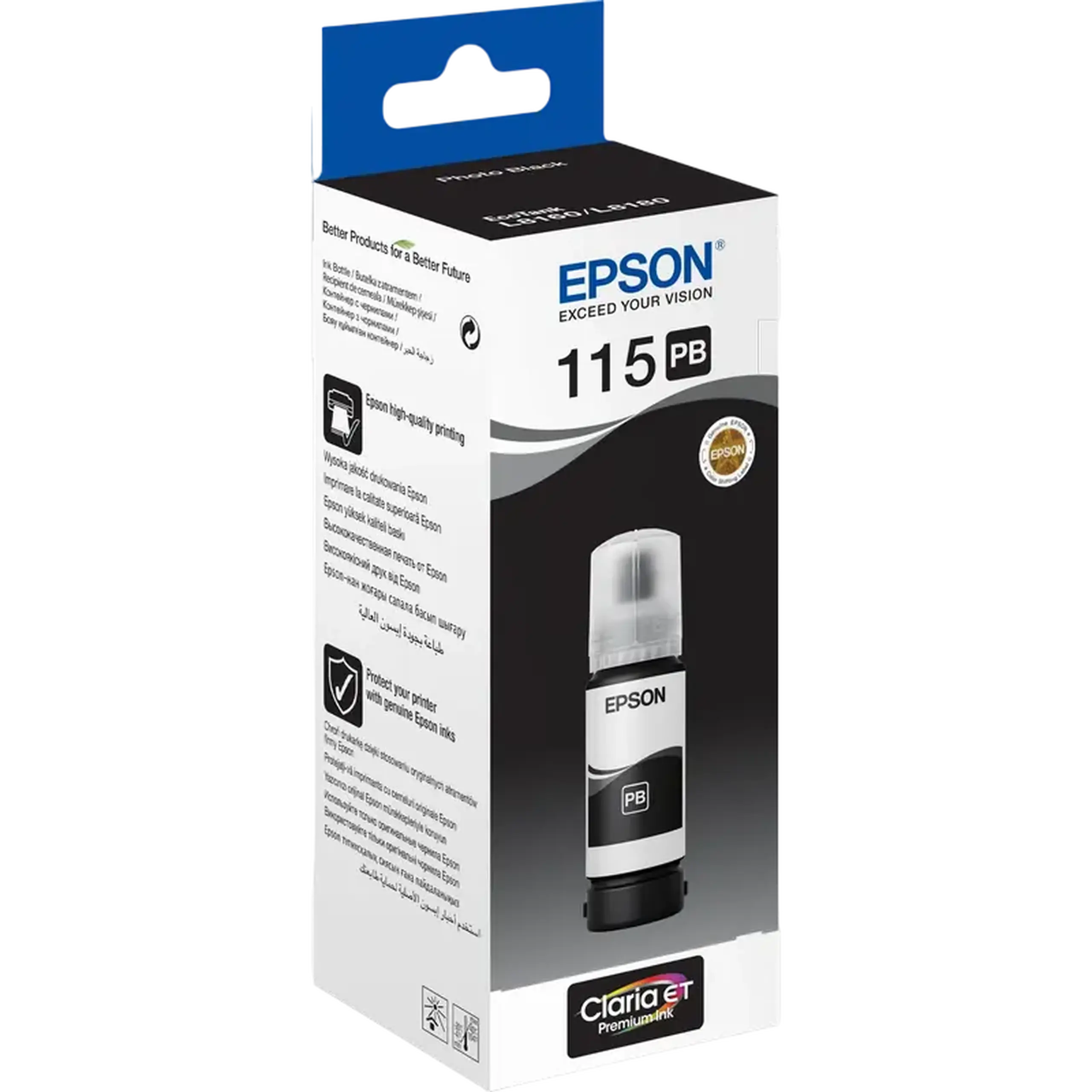 Recipient de cerneală Epson 115 EcoTank, 70ml, Negru