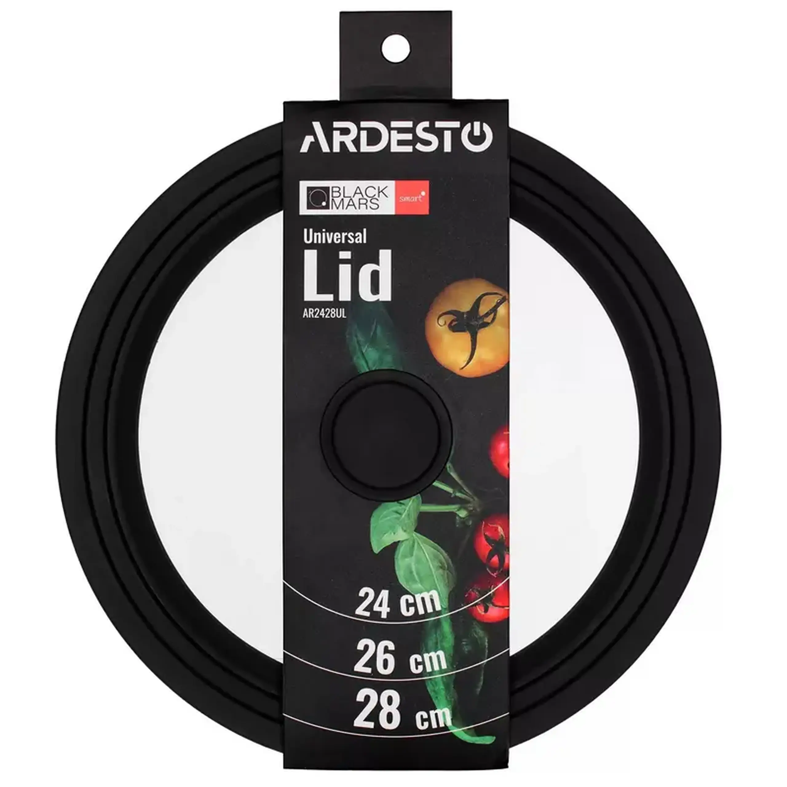 Capac Ardesto Black Mars Smart AR2428UL, 28cm, Negru