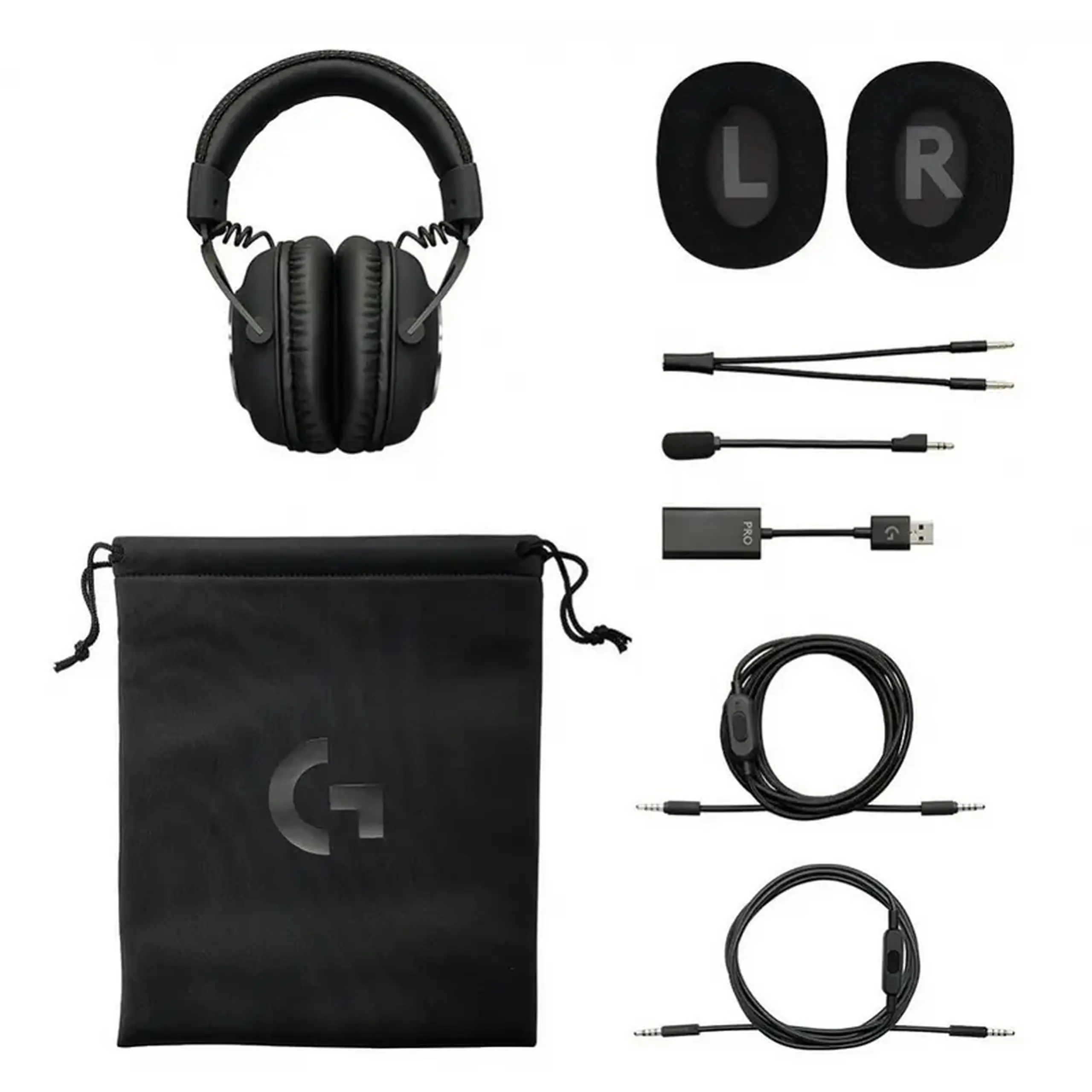 Căști gaming Logitech G Pro X, Cu fir, Negru