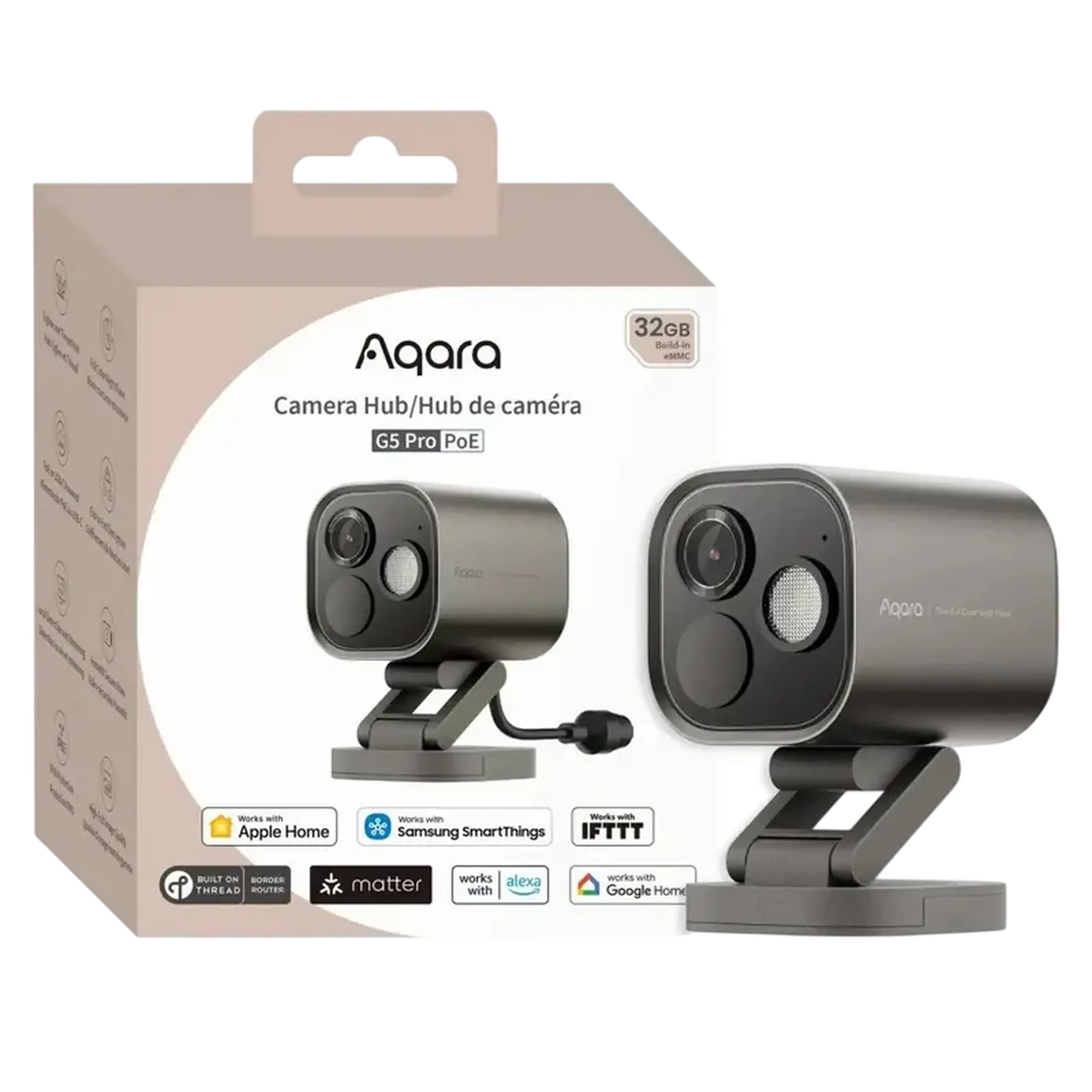 Camera de supraveghere Smart AQARA Hub G5 Pro, Gri