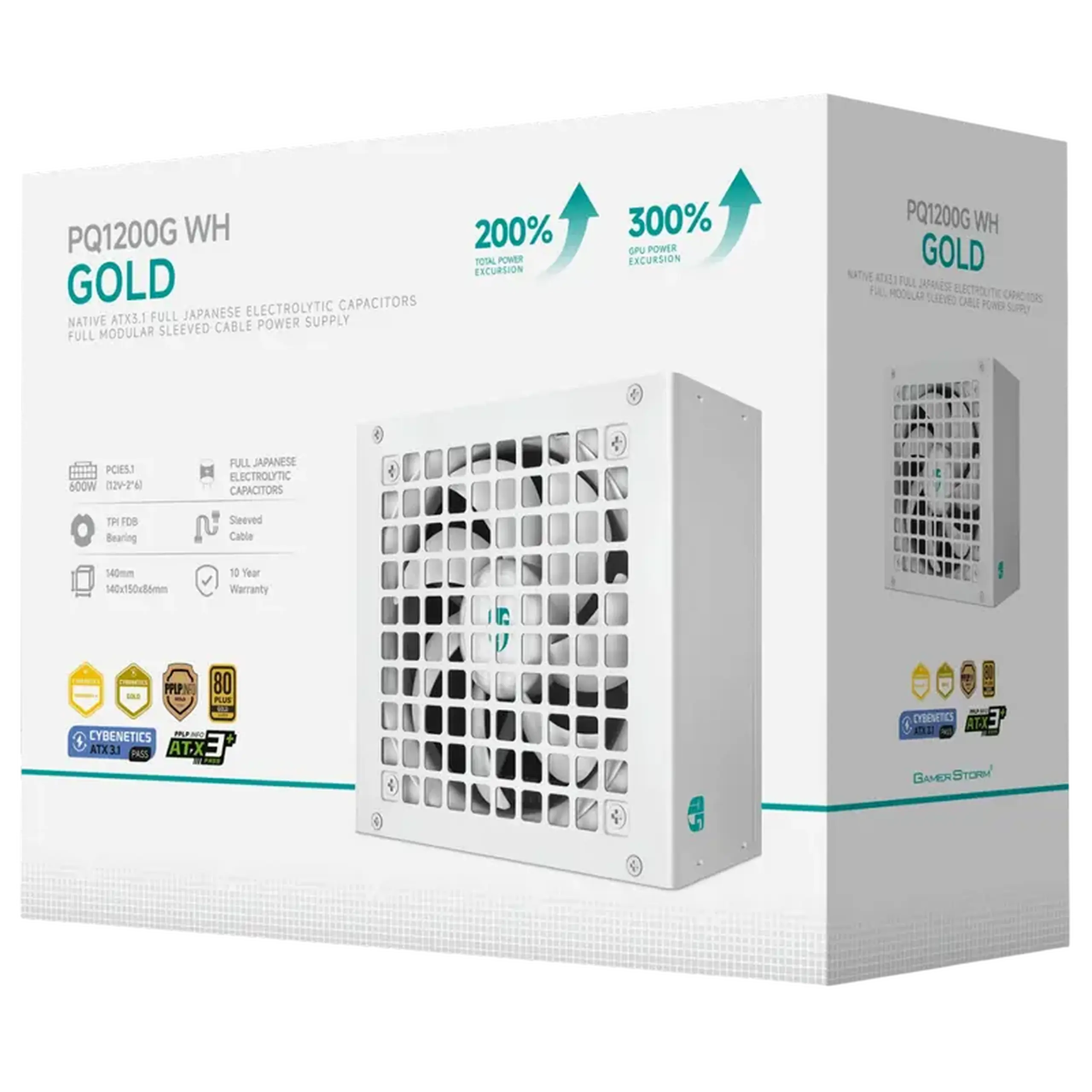 Sursă Alimentare PC Deepcool GamerStorm PQ1200G WH, 1200W, ATX, Complet modular