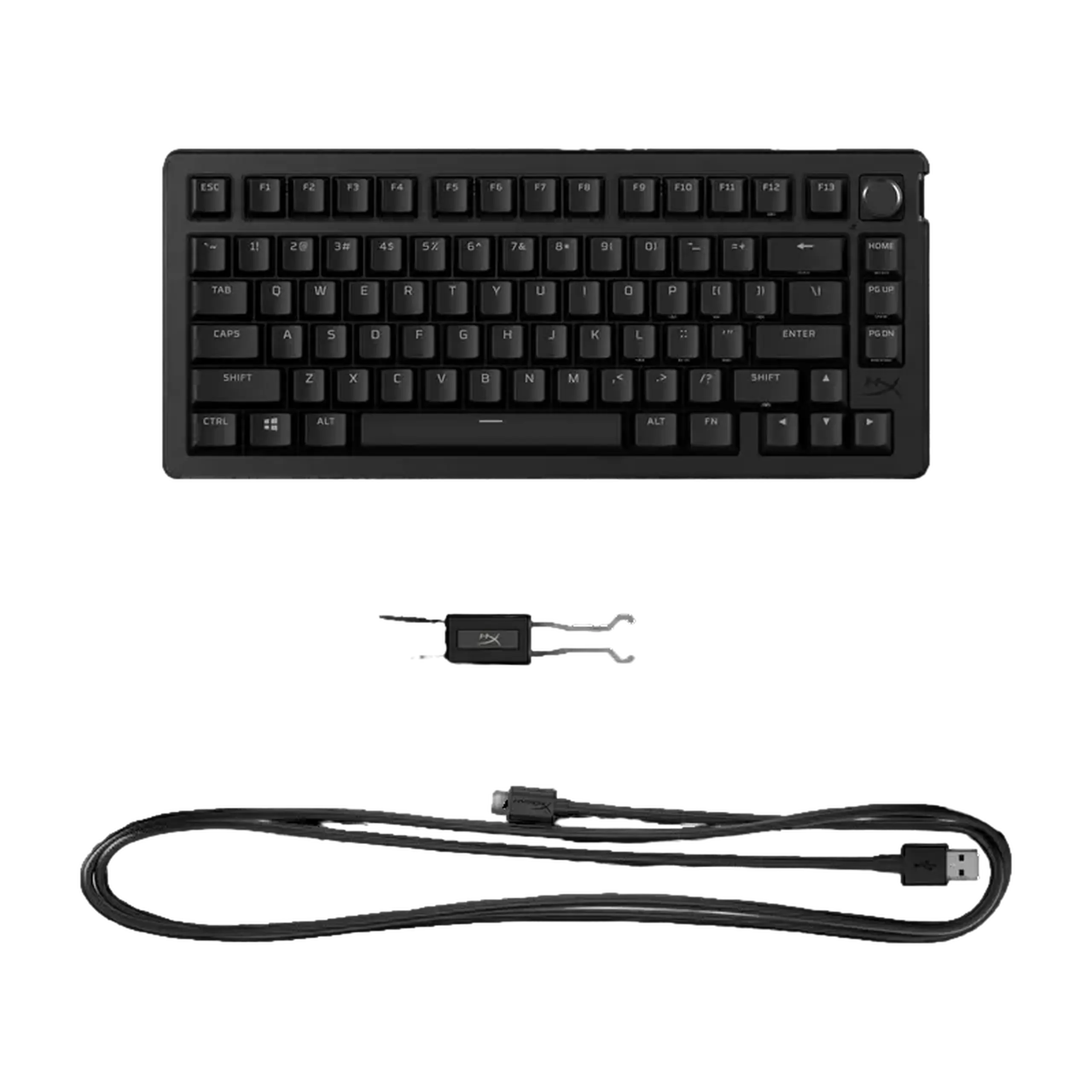 Tastatură HyperX Alloy Rise 75, Cu fir, Negru
