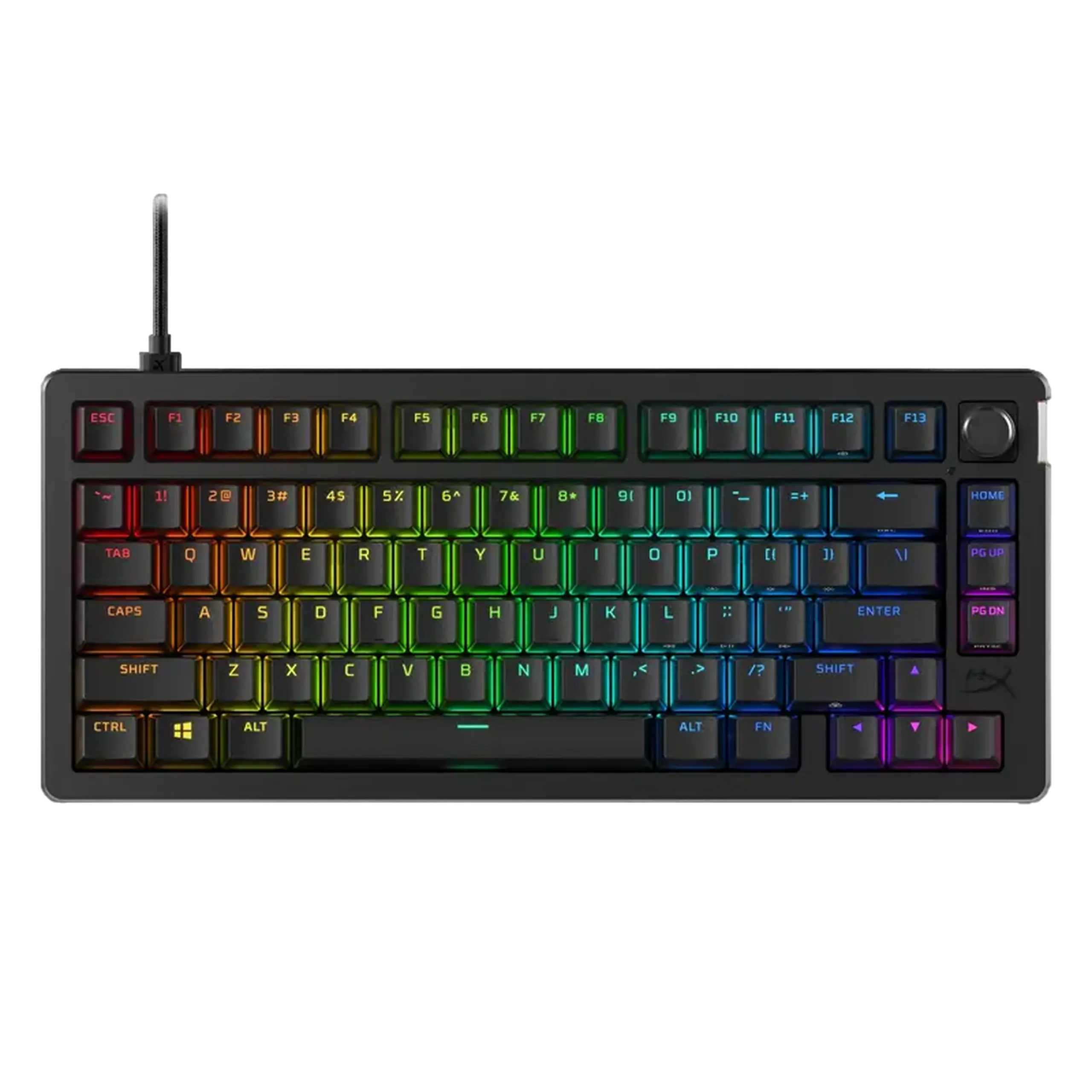 Tastatură HyperX Alloy Rise 75, Cu fir, Negru