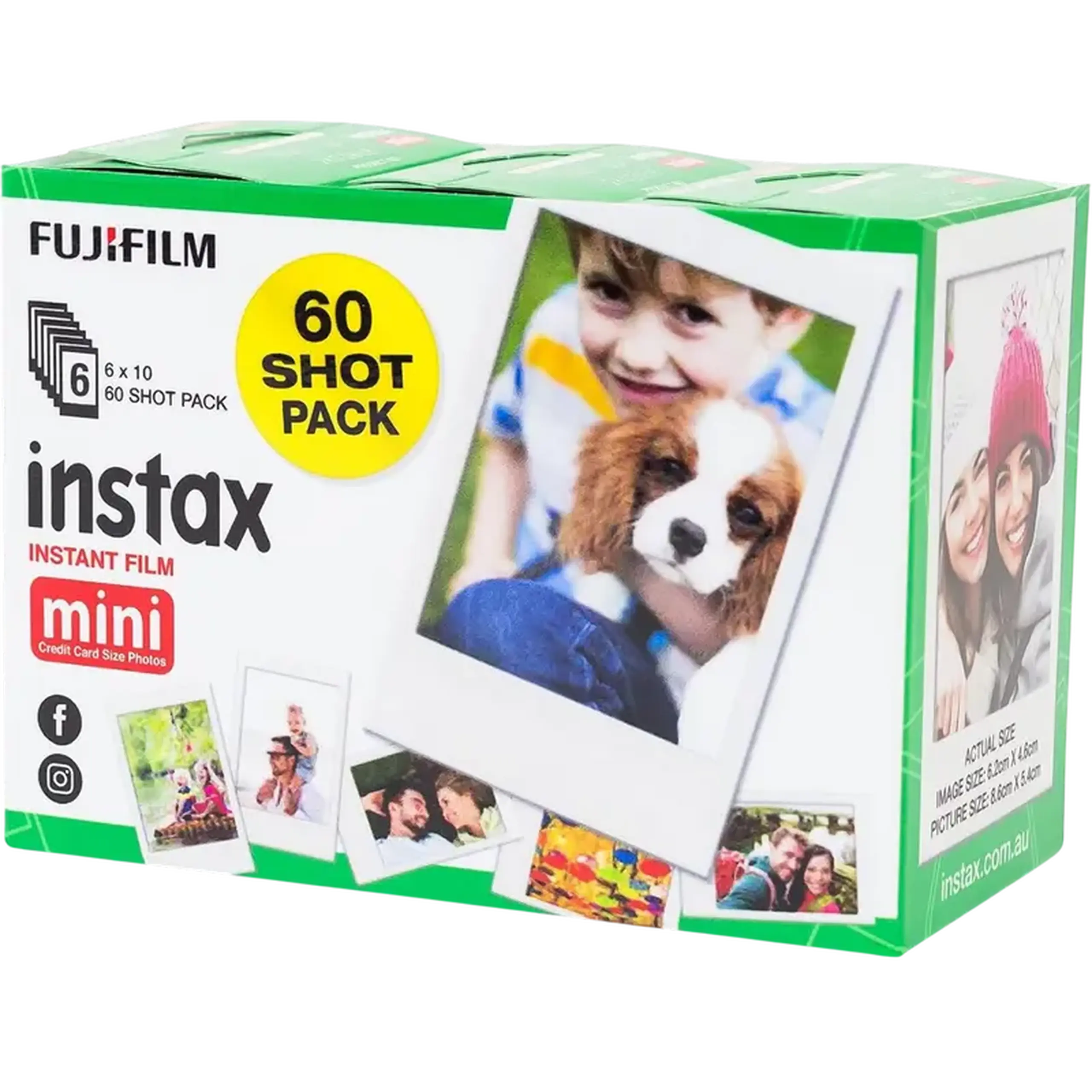 Hârtie foto instax Mini Instant Film Multi-Pack, 60 buc