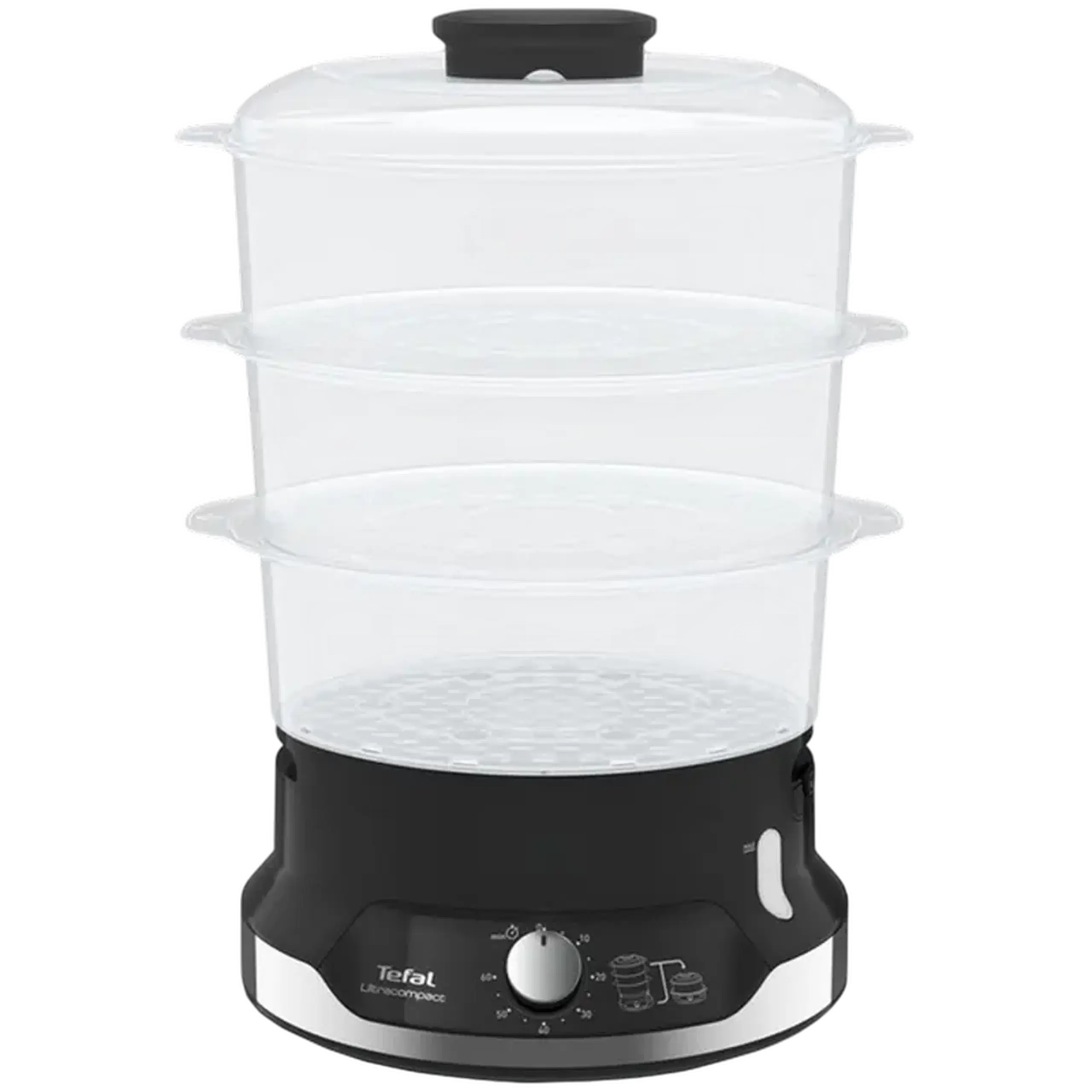 Aparat de gătit cu aburi Tefal VC204810, Negru