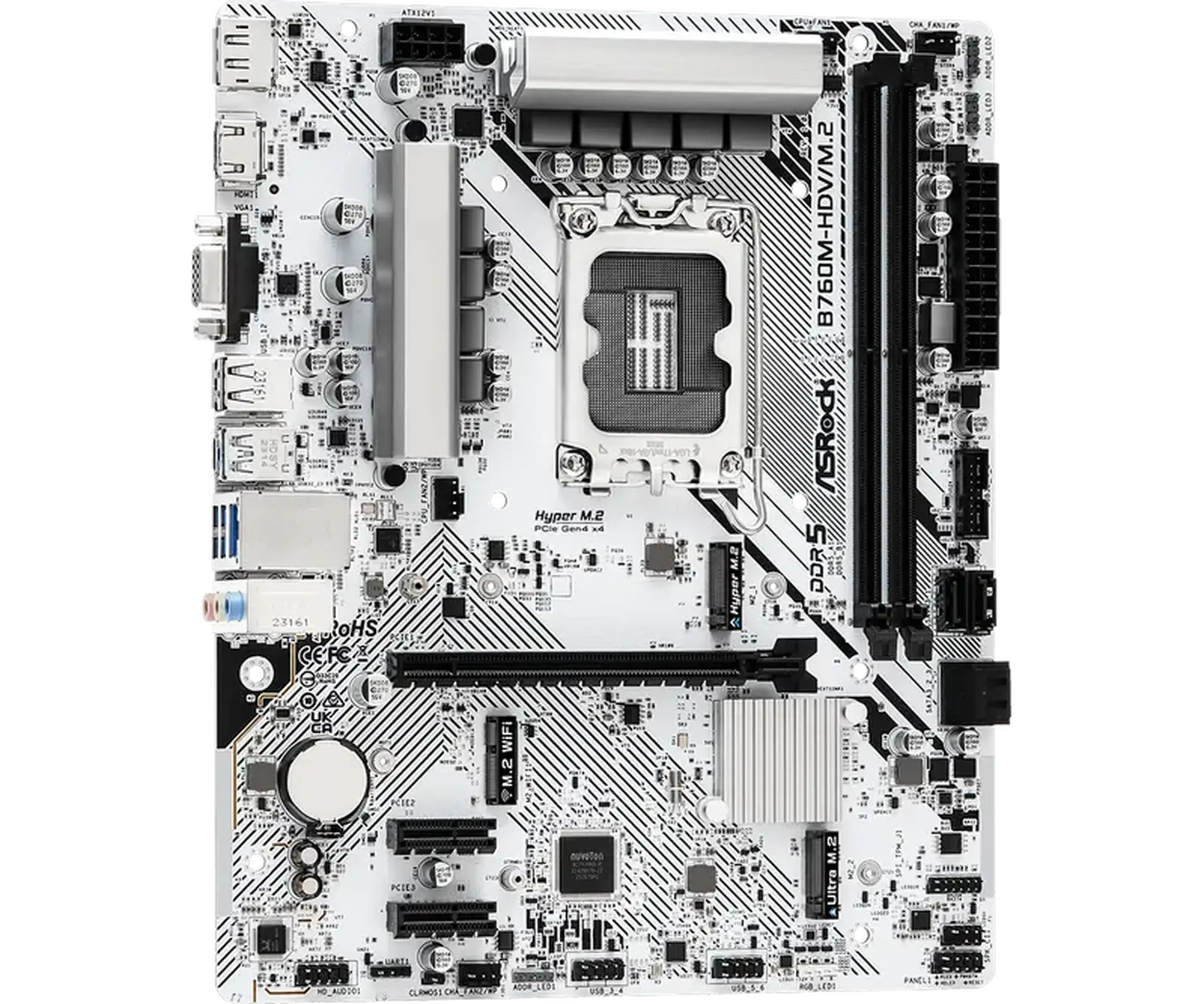 Placă de bază ASRock B760M-HDV/M.2, LGA1700, Intel B760, Micro-ATX