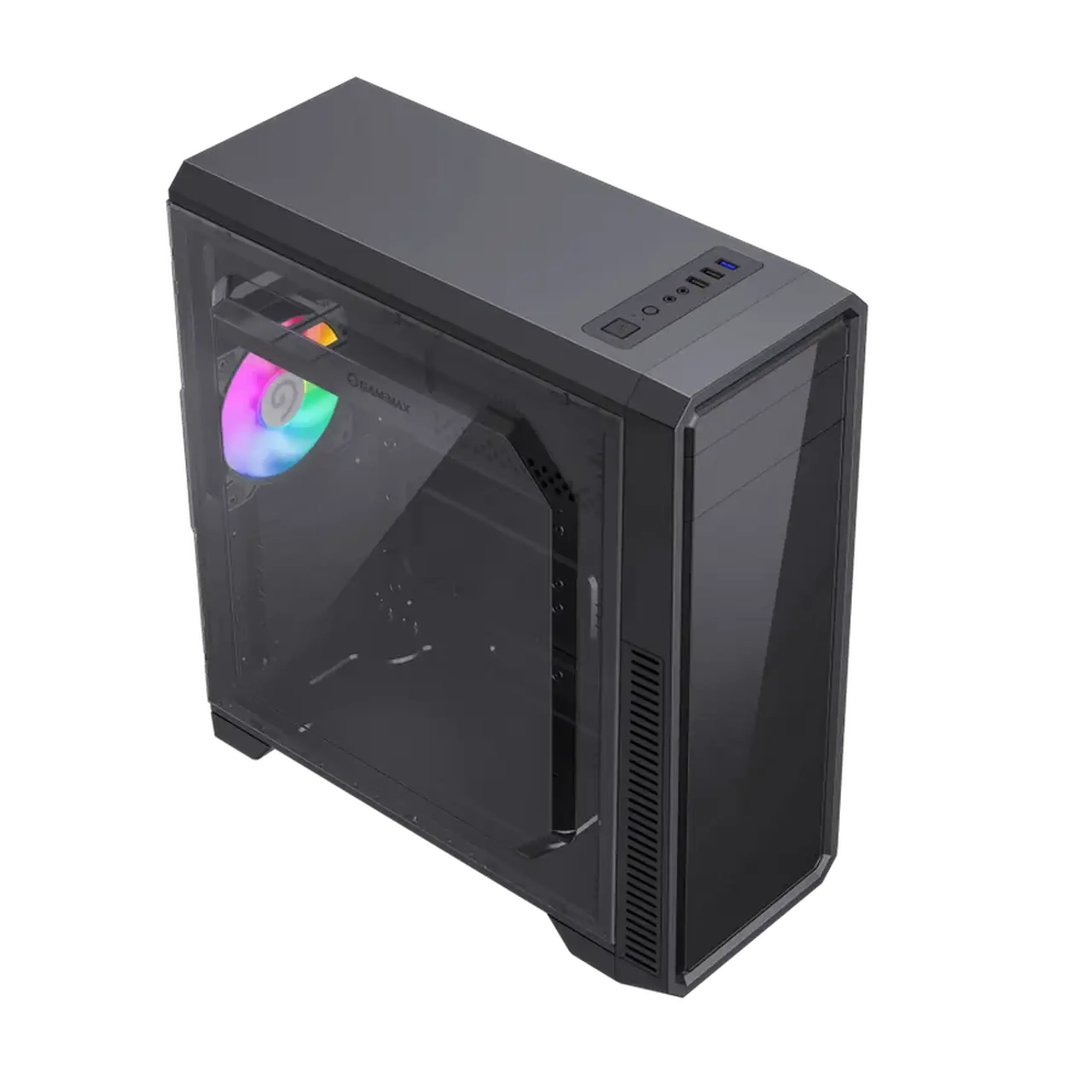 Carcasă PC Gamemax G561E-BK, Midi-Tower, Fără PSU, Negru