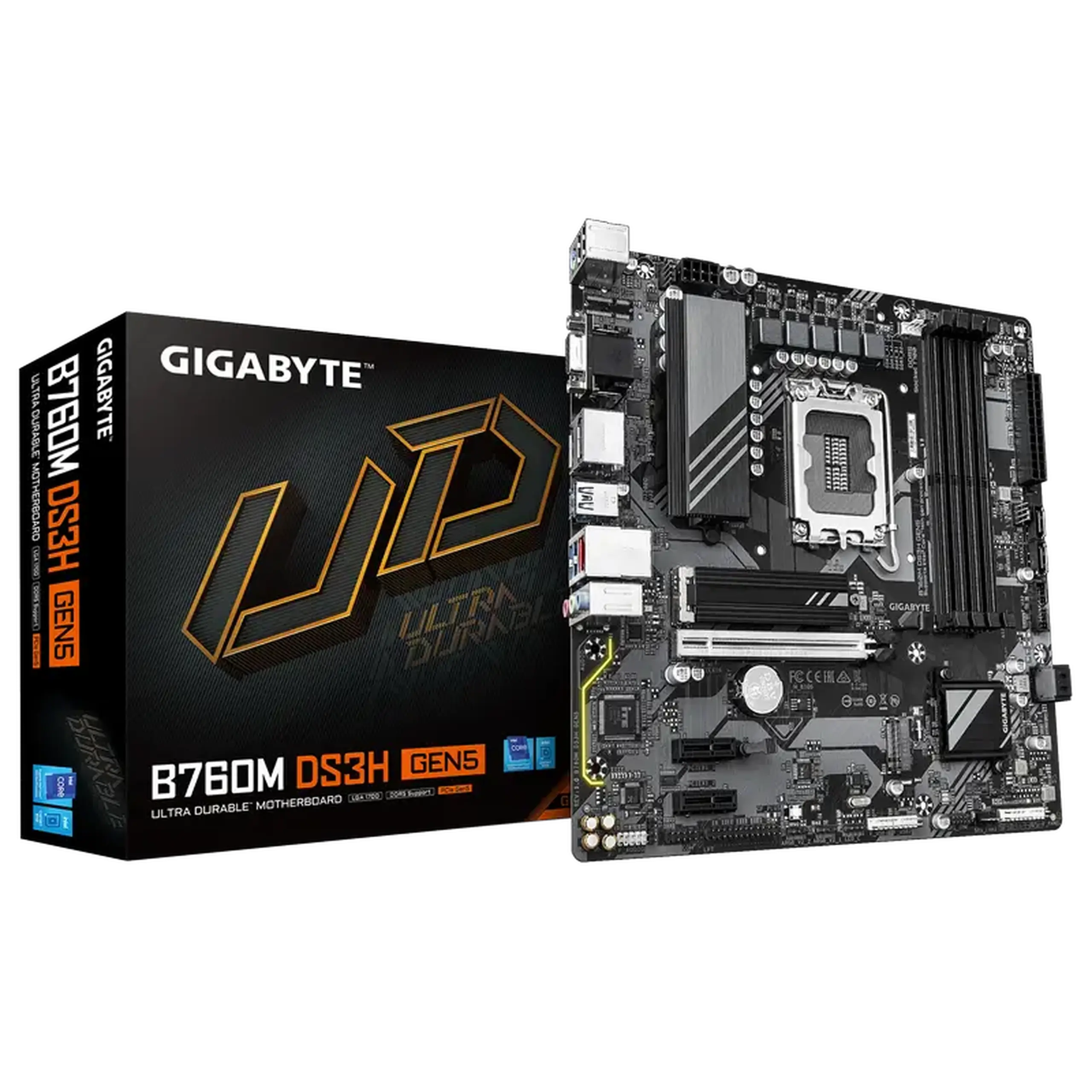 Placă de bază Gigabyte B760M DS3H GEN5, LGA1700, Intel B760, Micro-ATX