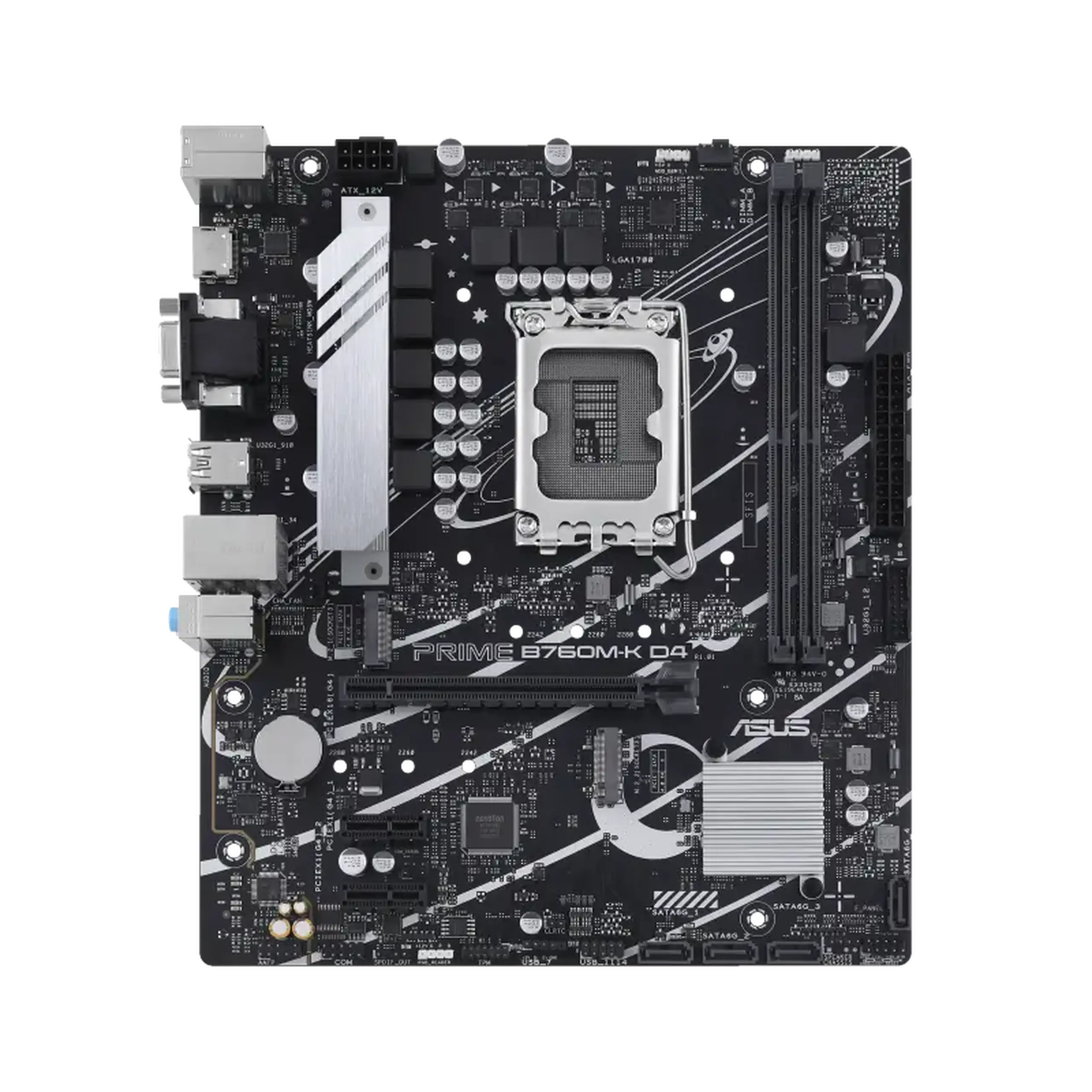 Placă de bază ASUS PRIME B760M-K D4, LGA1700, Intel B760, Micro-ATX