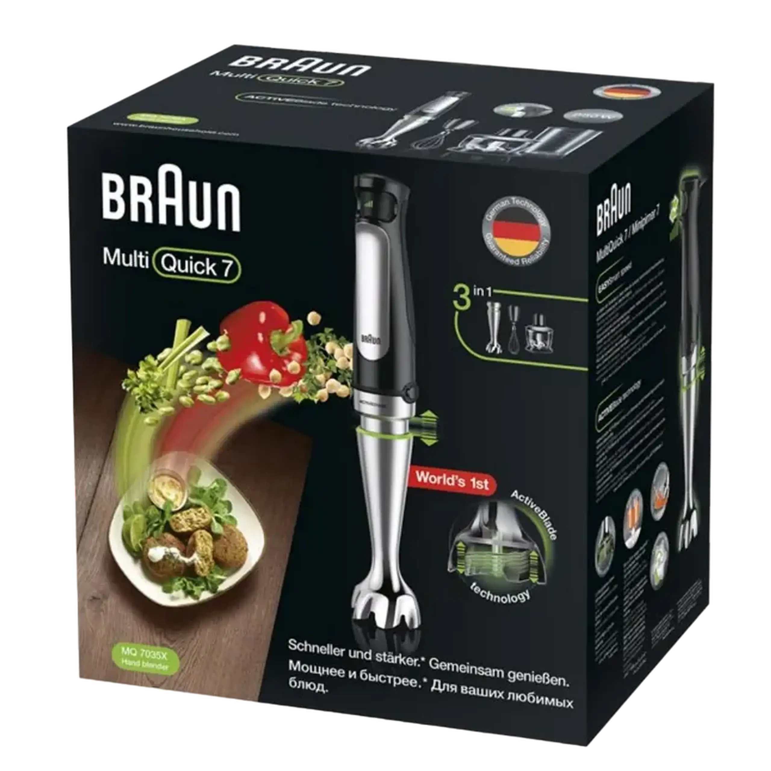Blender de mână BRAUN MQ7035X, Negru