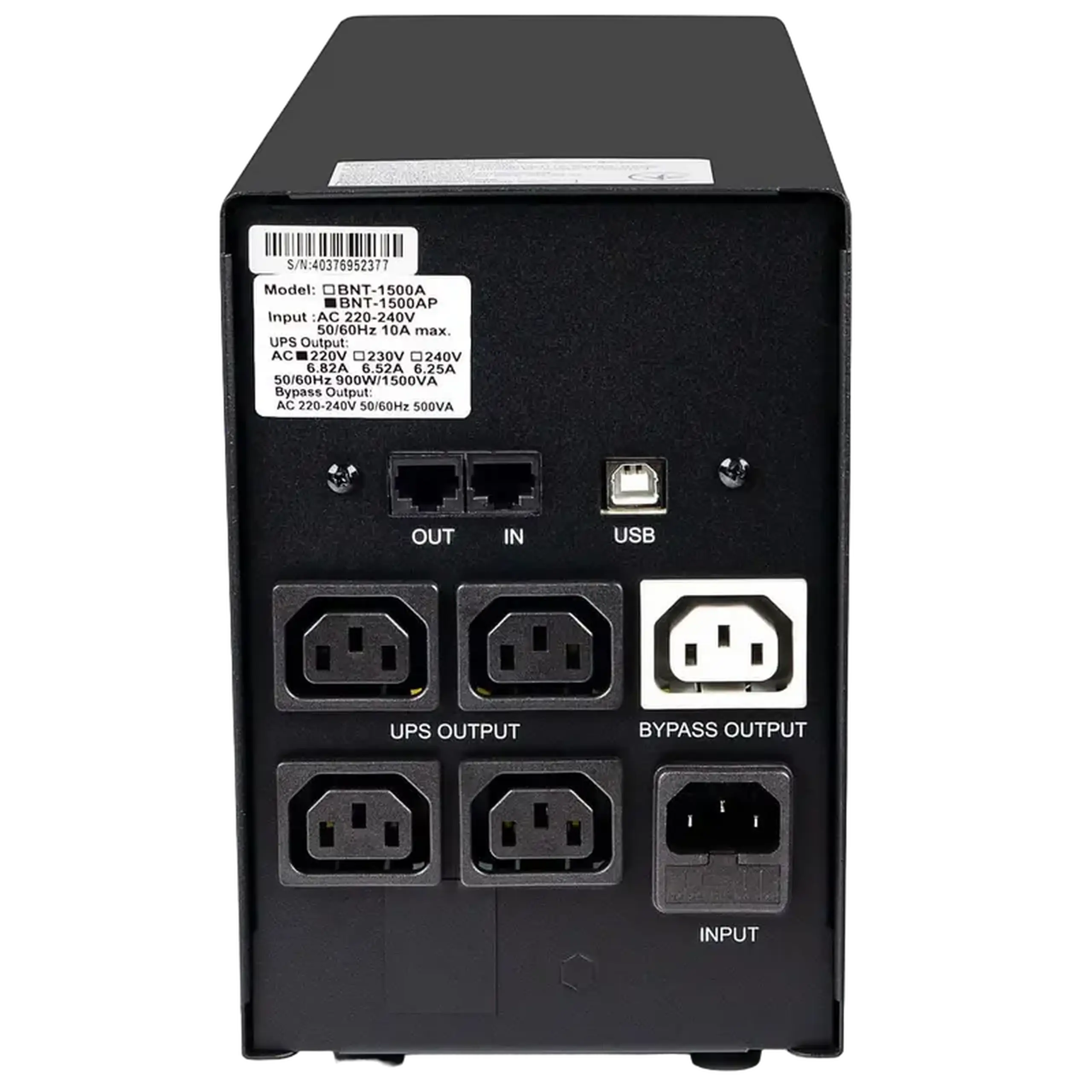 Sursă de alimentare neîntreruptibilă PCM BNT-1500AP, Linear-interactiv, 1500VA, Turn