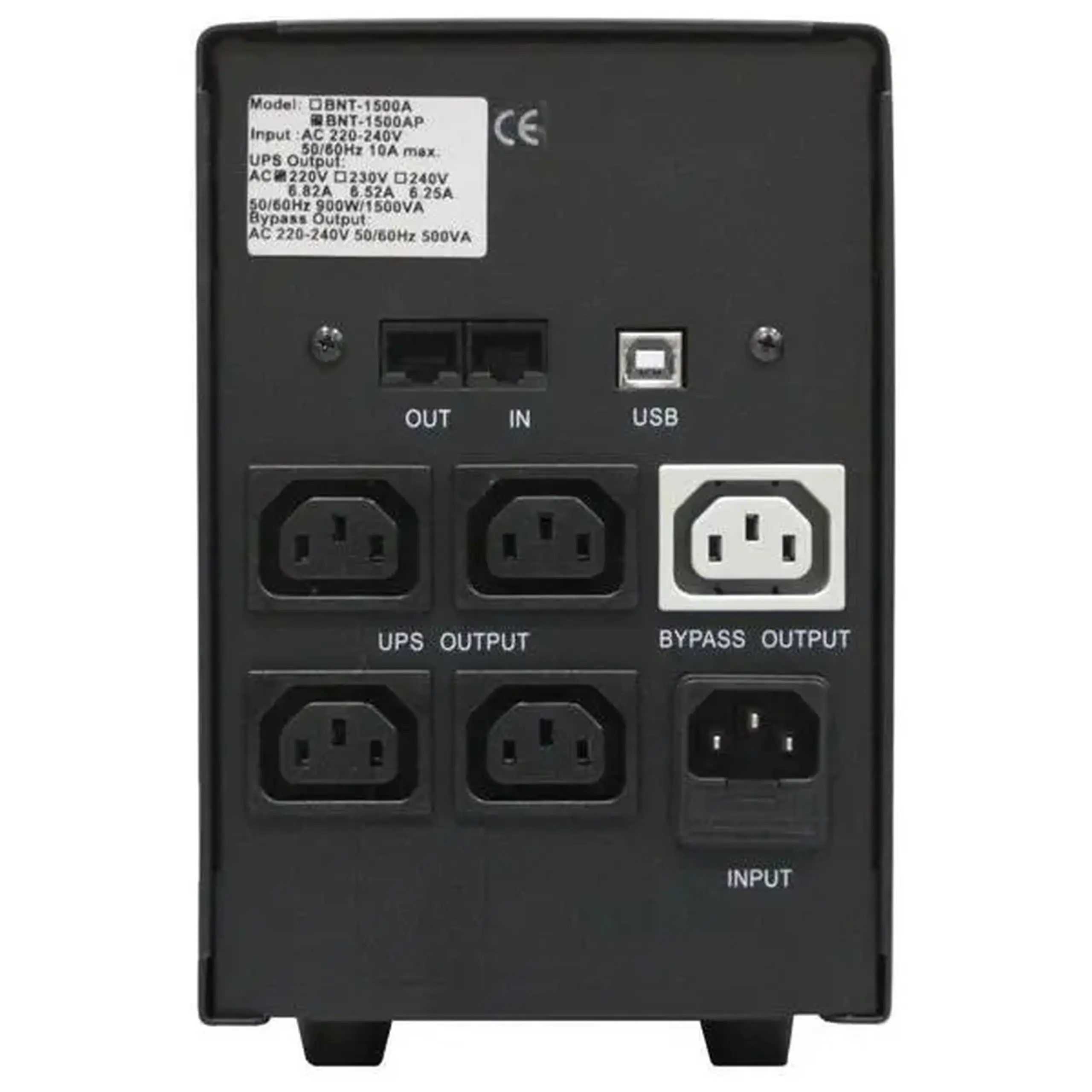 Sursă de alimentare neîntreruptibilă PCM BNT-1500AP, Linear-interactiv, 1500VA, Turn