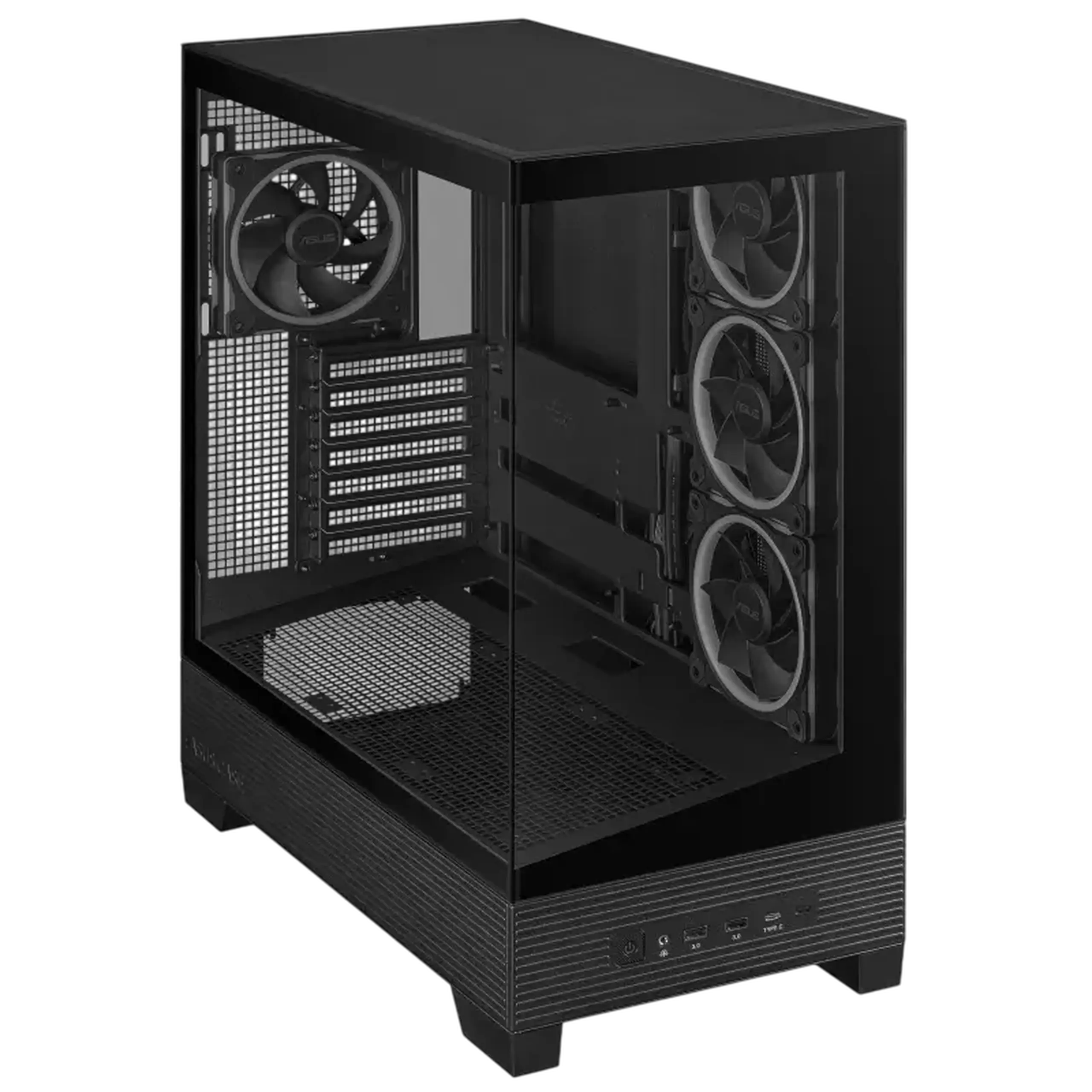 Carcasă PC ASUS A31 PLUS TG ARGB, Midi-Tower, Negru