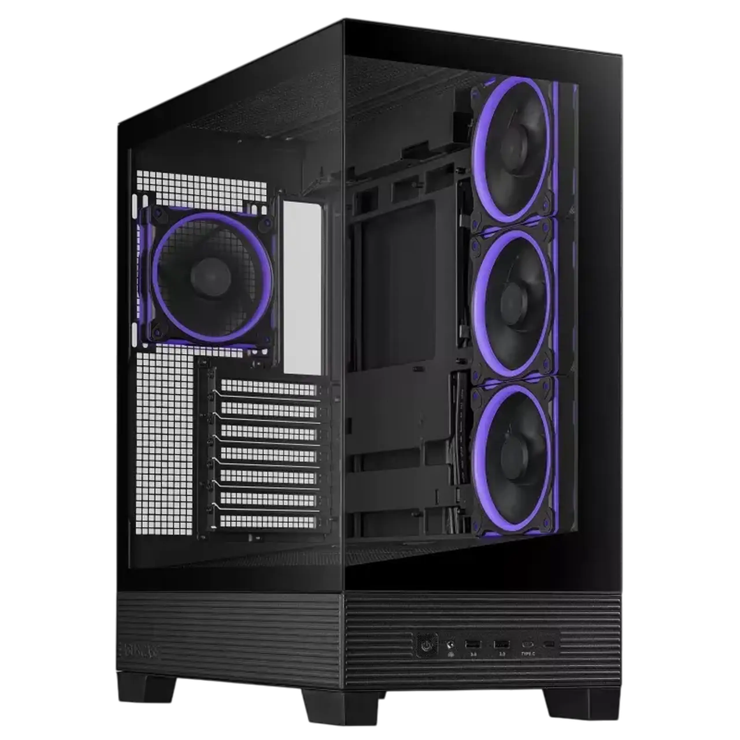 Carcasă PC ASUS A31 PLUS TG ARGB, Midi-Tower, Negru
