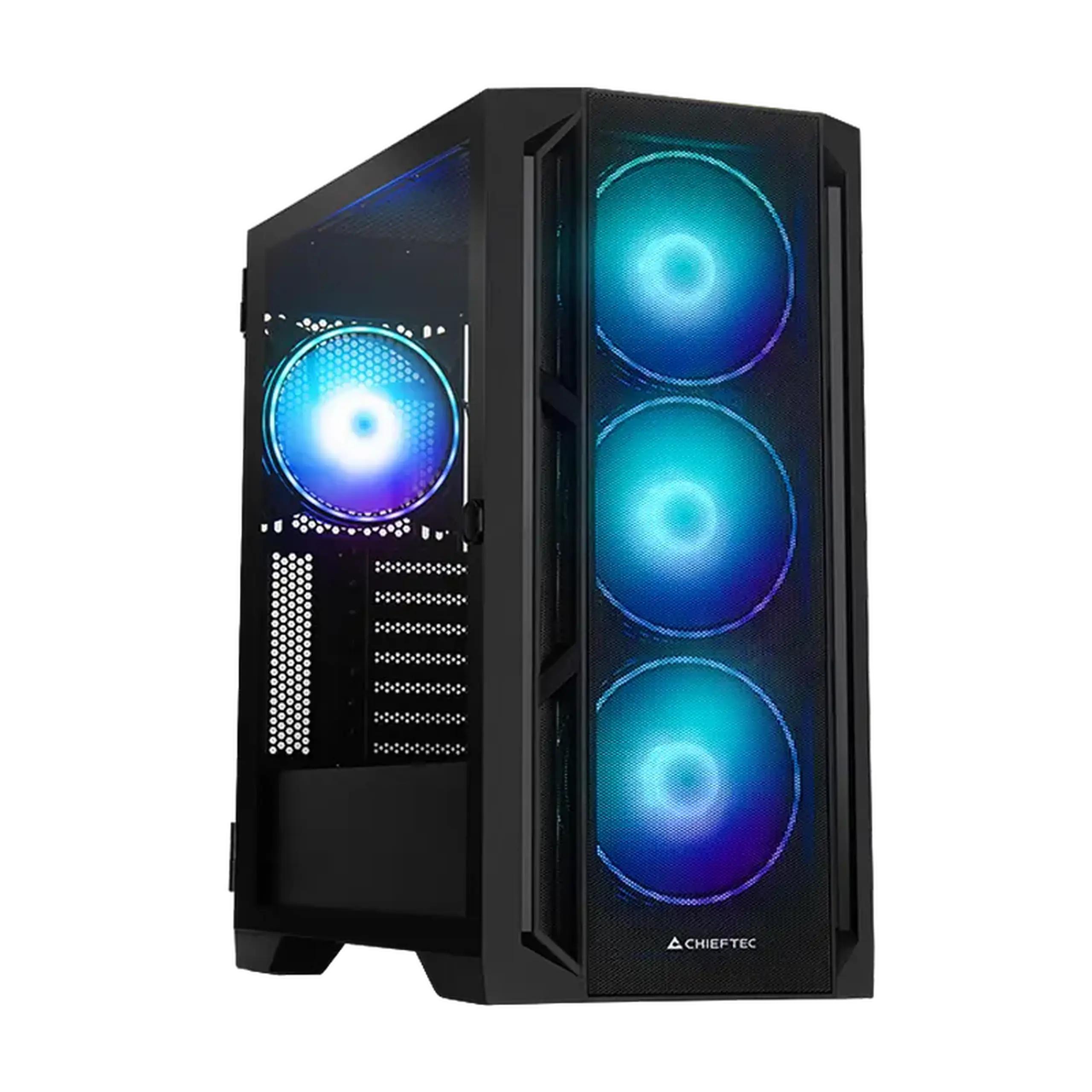 Carcasă PC Chieftec APEX Lumo, Midi-Tower, Fără PSU, Negru
