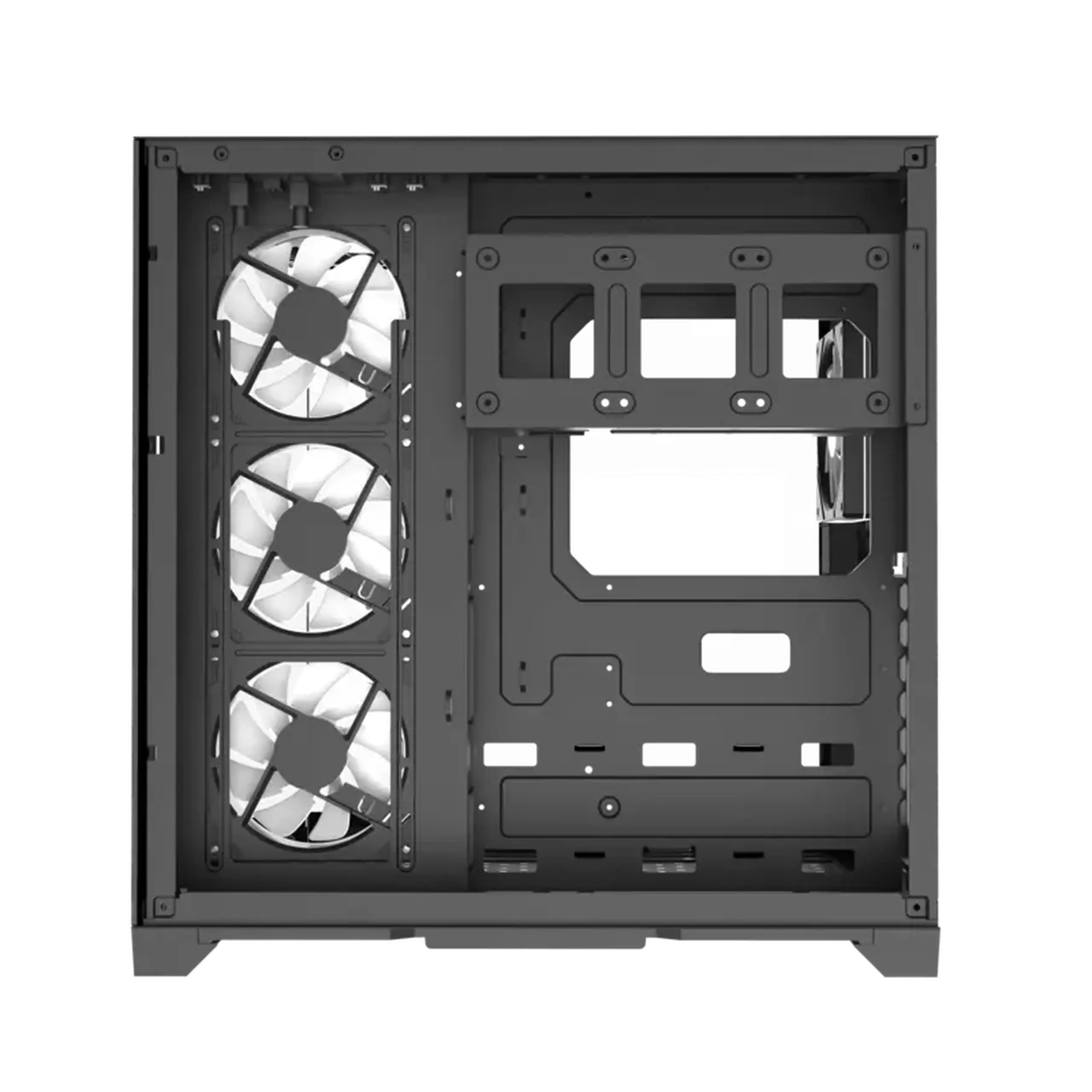Carcasă PC Gamemax HYPE-A, Midi-Tower, Fără PSU, Negru