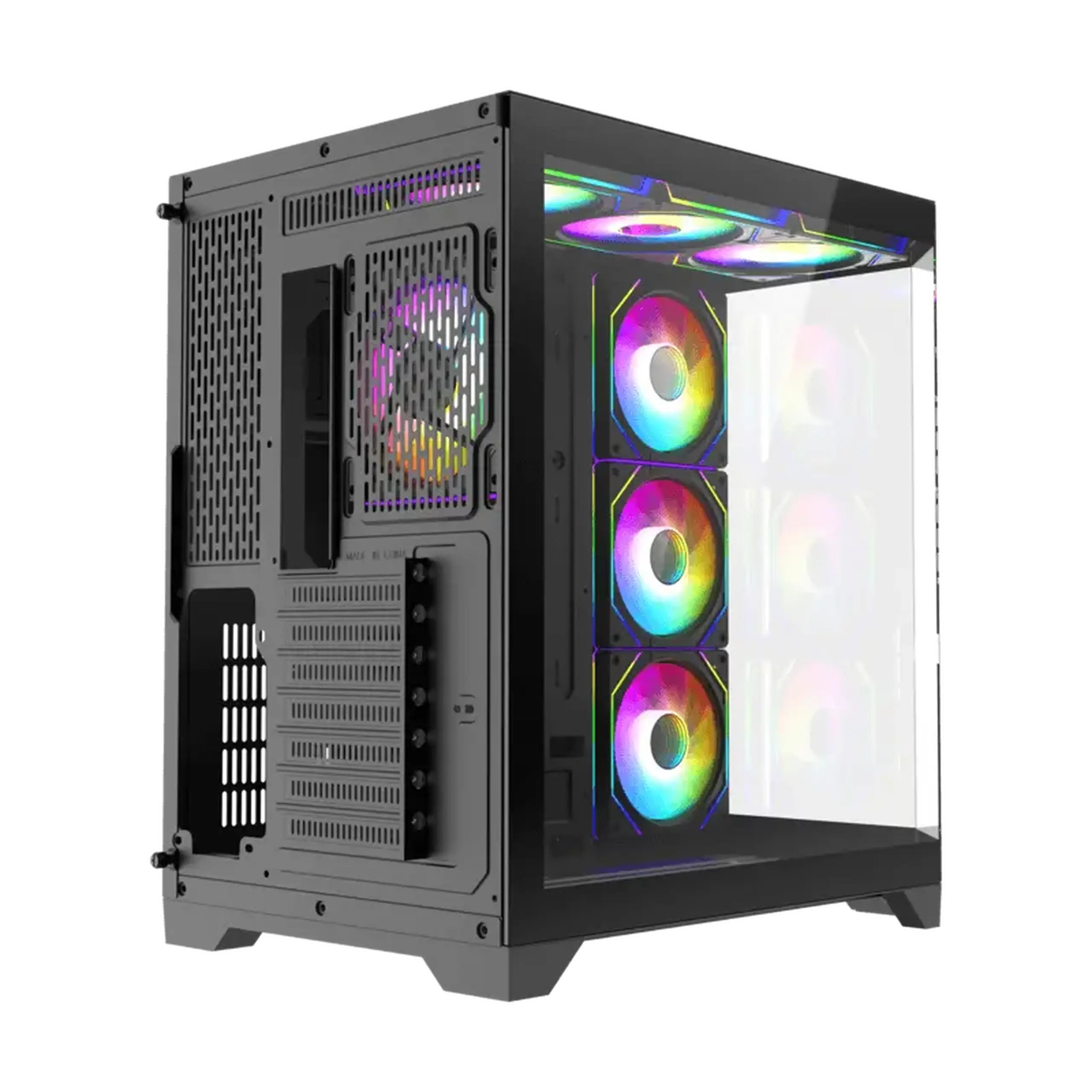 Carcasă PC Gamemax HYPE-A, Midi-Tower, Fără PSU, Negru