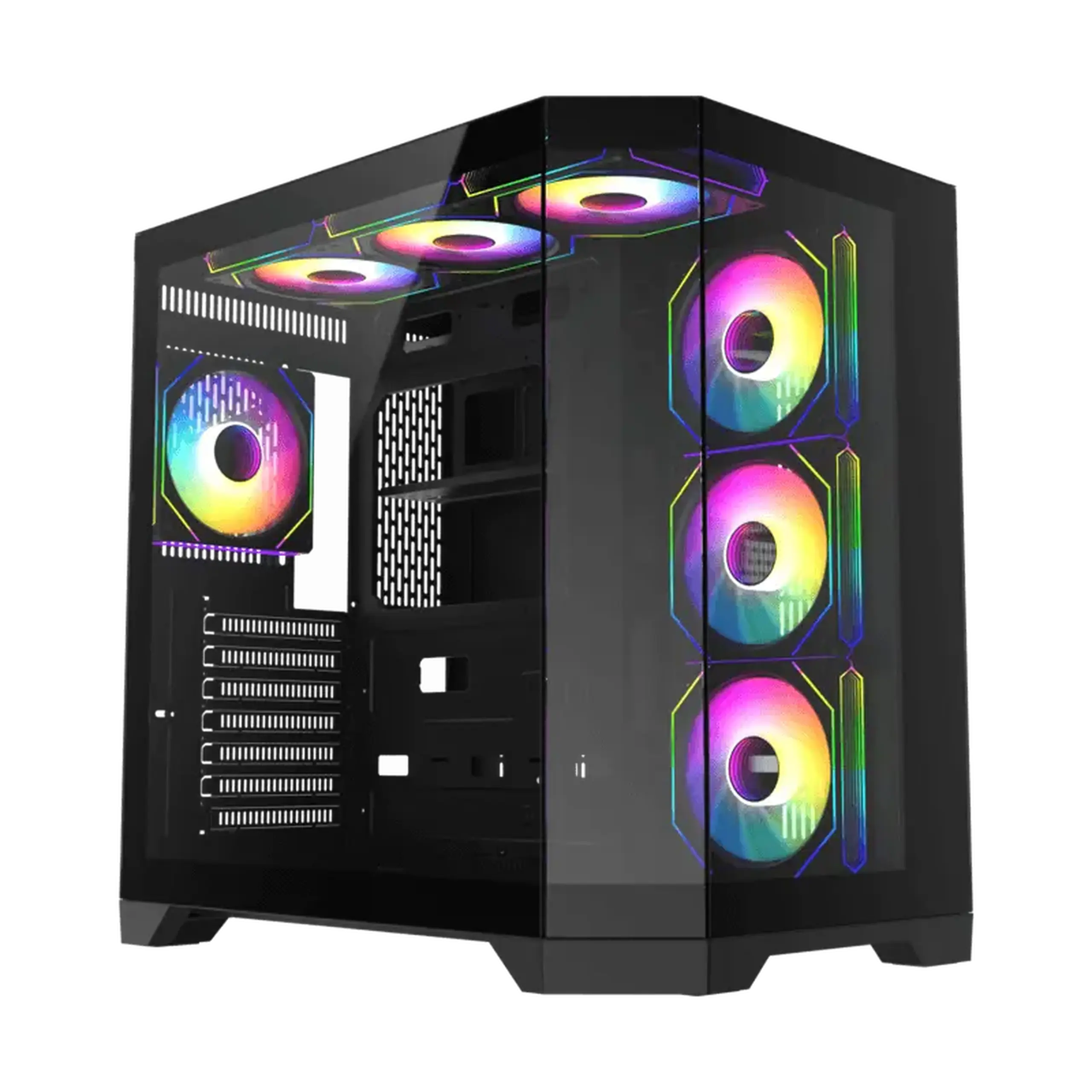 Carcasă PC Gamemax HYPE-A, Midi-Tower, Fără PSU, Negru