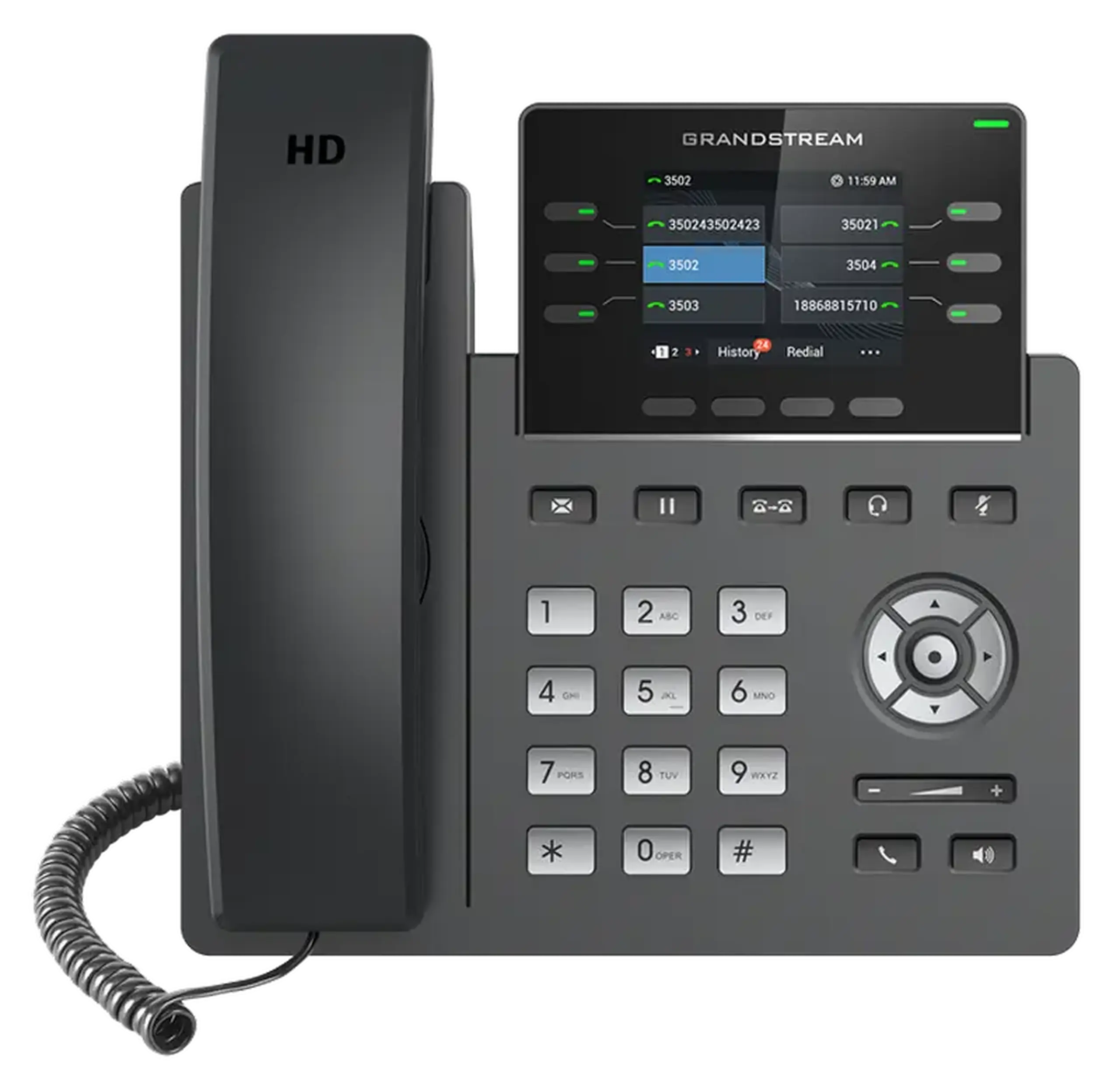 Telefon IP Grandstream GRP2613, Negru