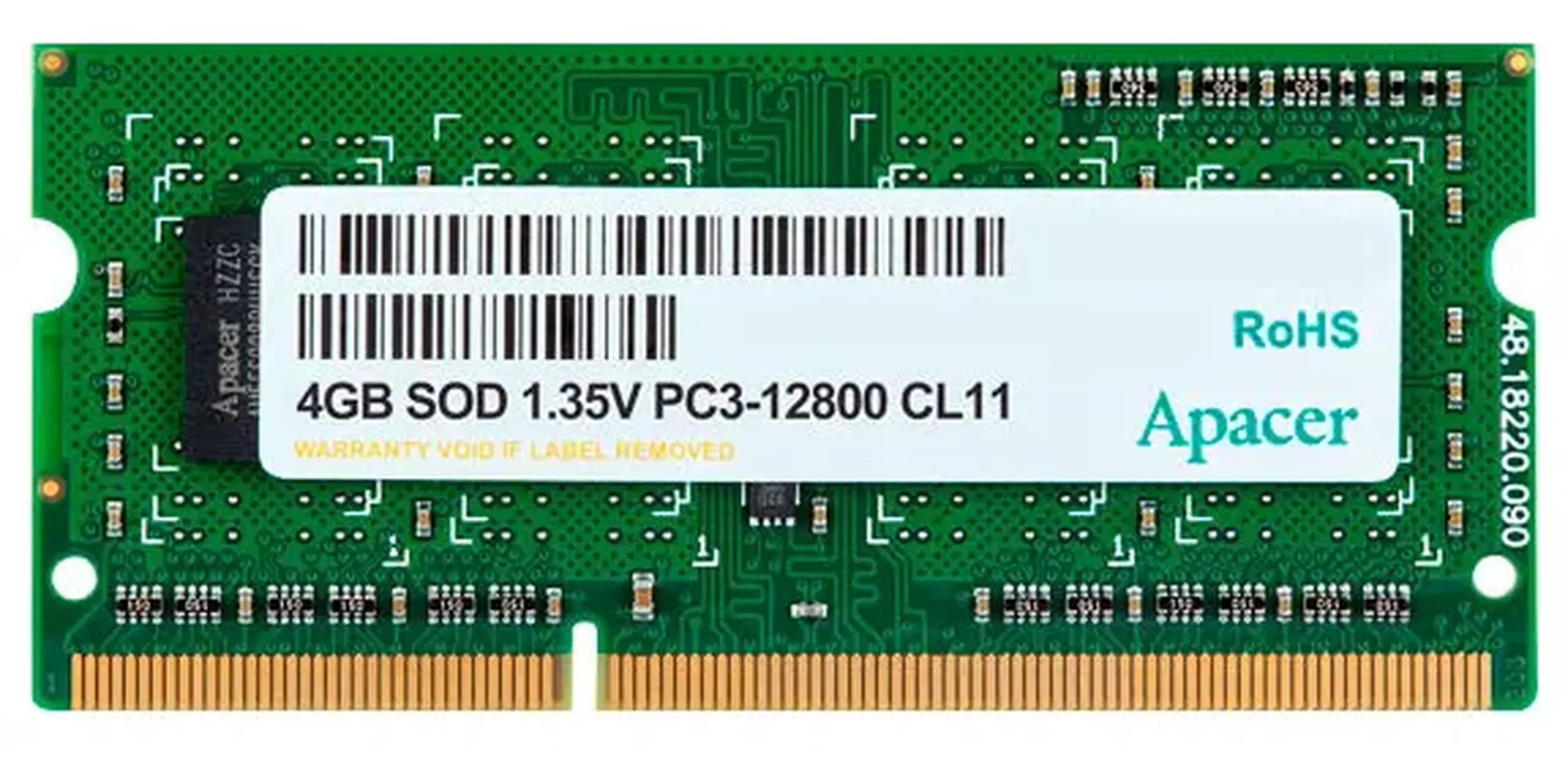 Memorie RAM Apacer AS04GFA60CATBGJ, DDR3 SDRAM, 1600 MHz, 4GB