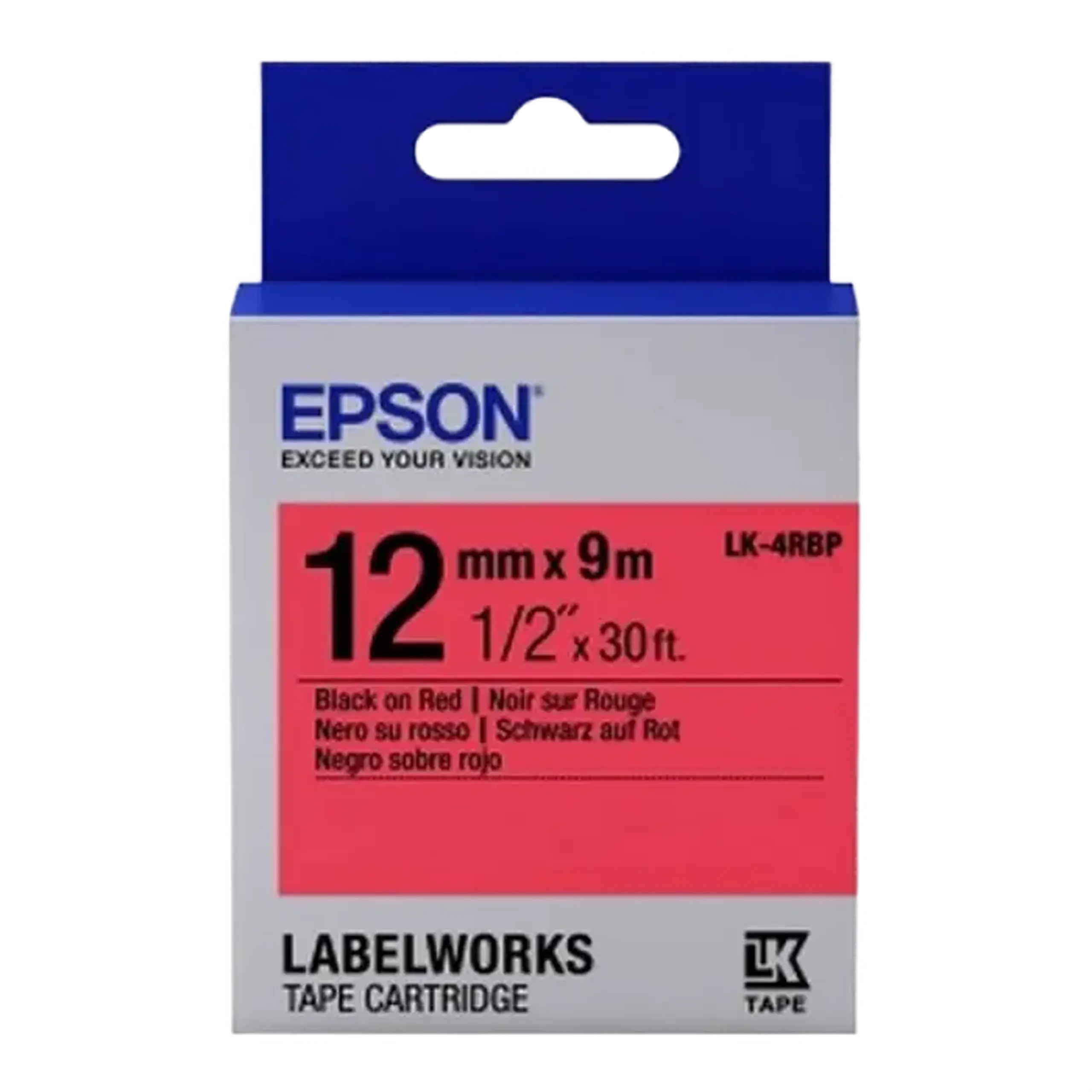 Epson LK-4RBP, 12mm x 9m