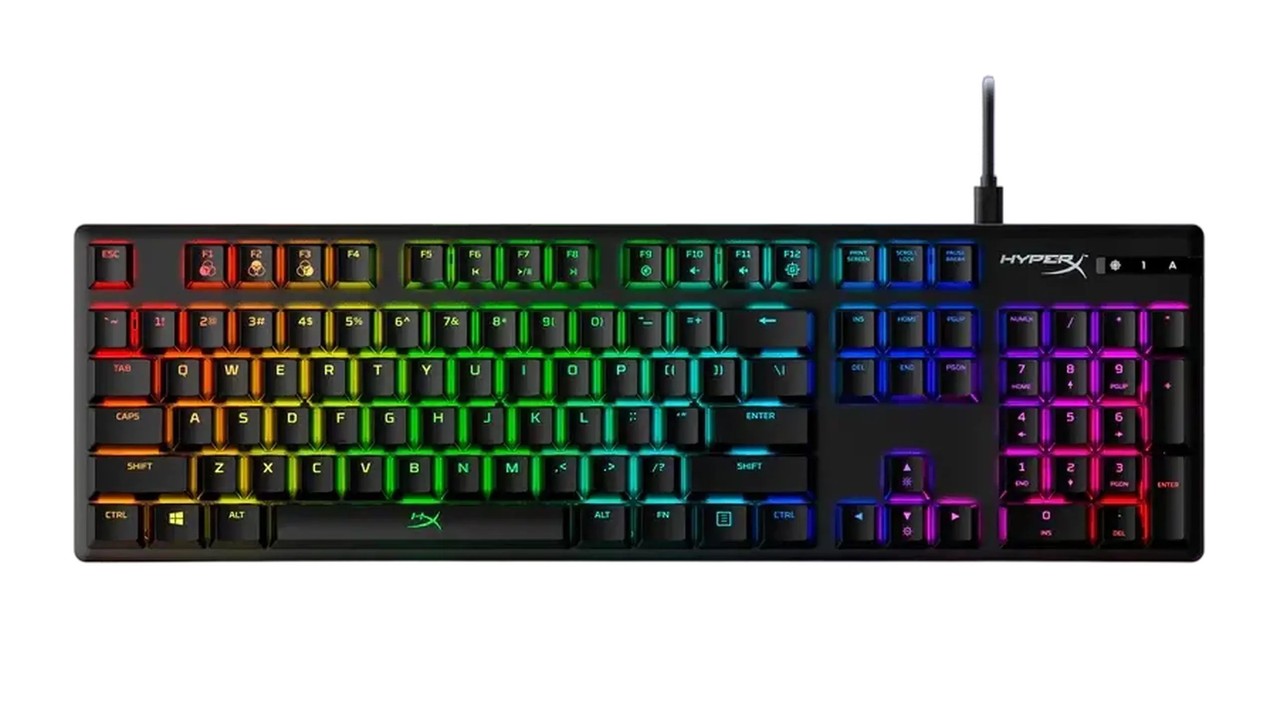Tastatură HyperX Alloy Origins, Cu fir, Negru