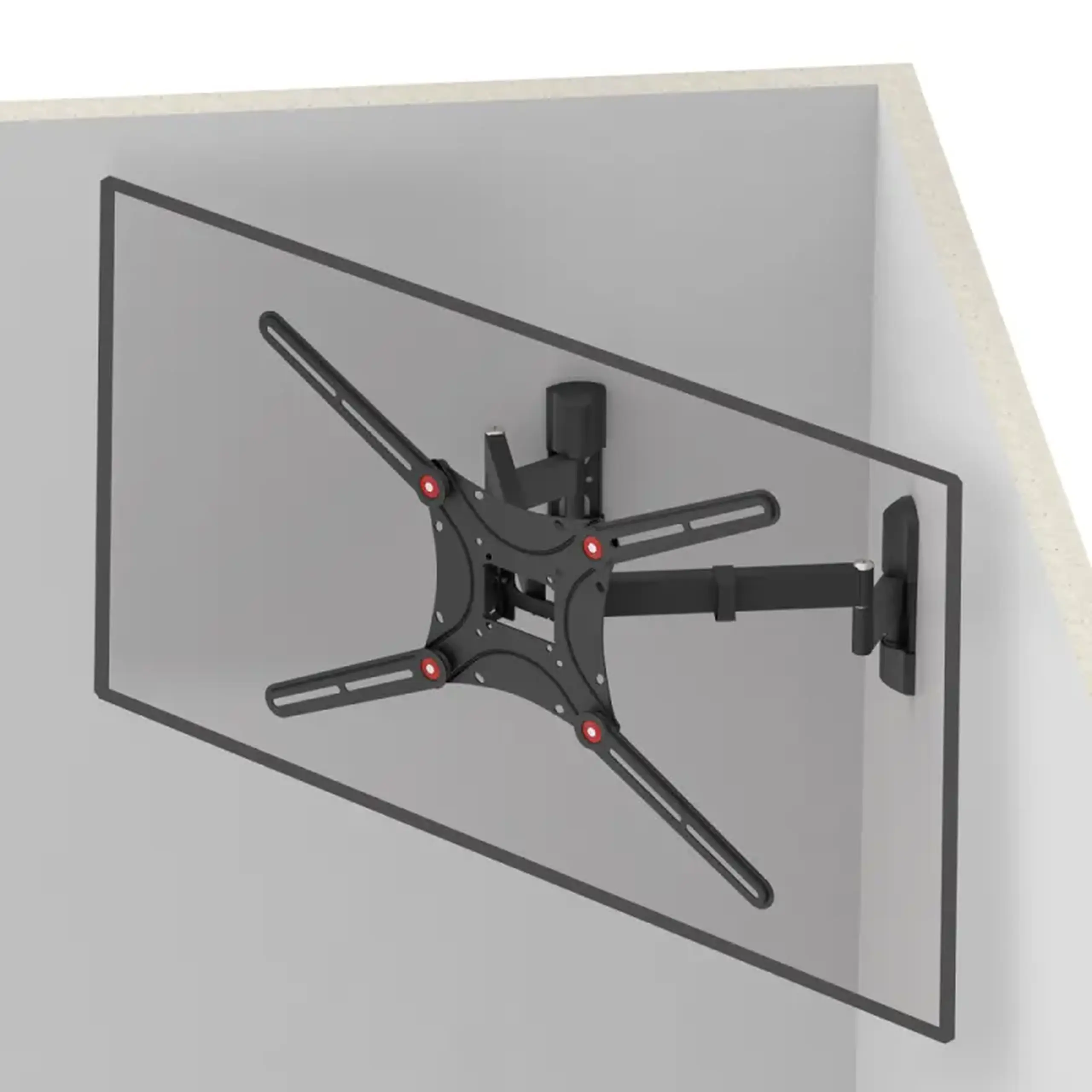 Suport TV de perete BARKAN BM464L, Negru