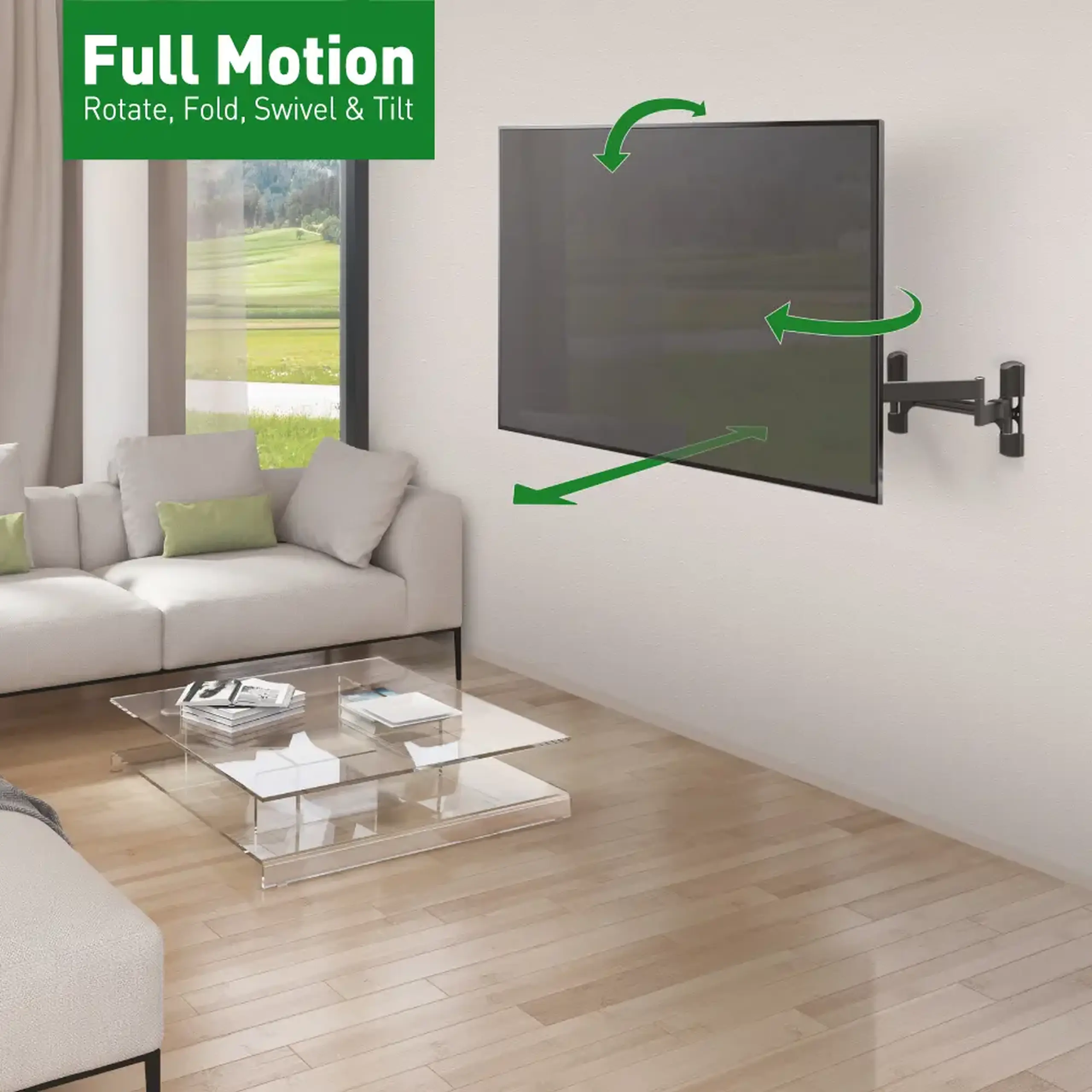 Suport TV de perete BARKAN BM464L, Negru