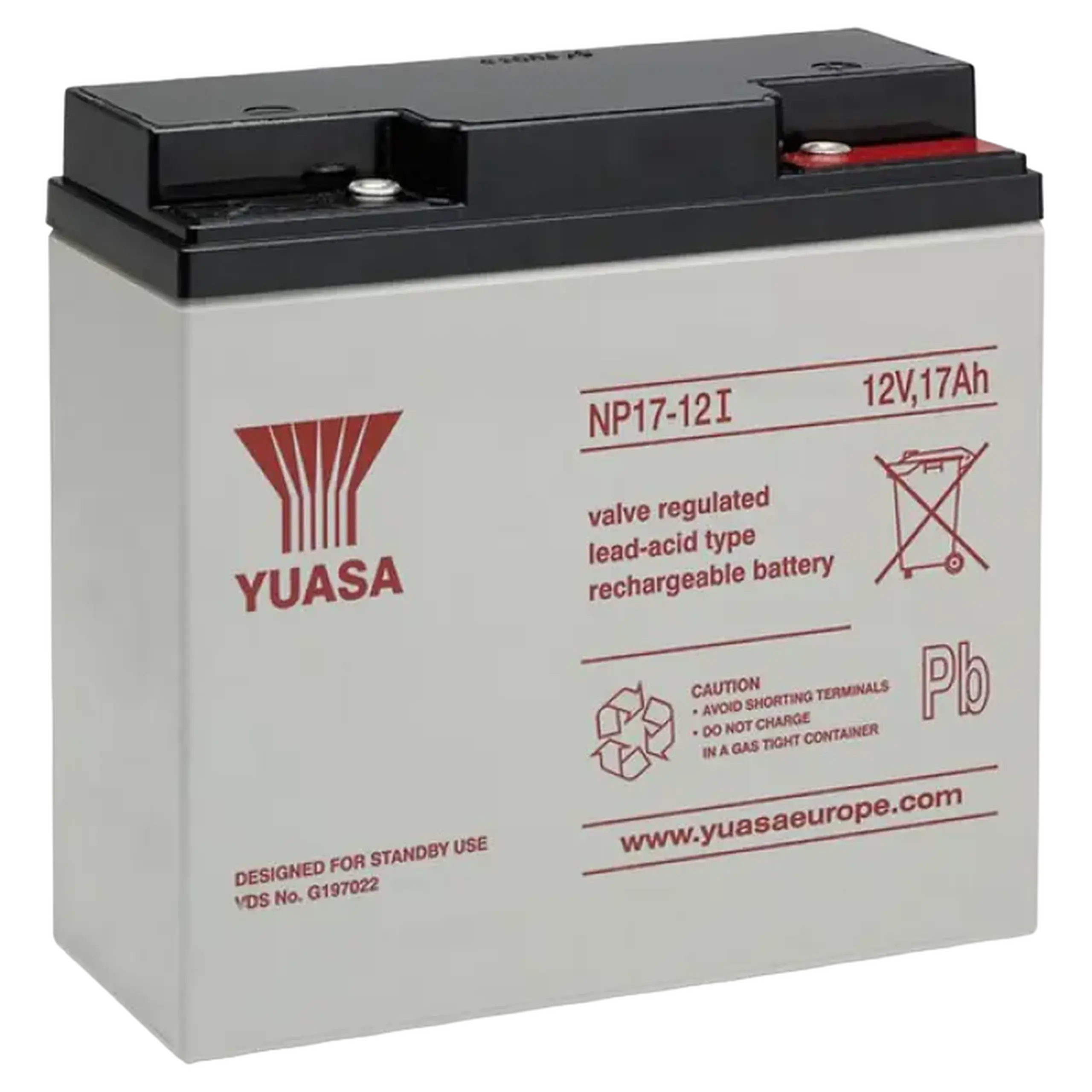 Acumulator UPS Yuasa NP17-12I -TW, 12V, 17Ah