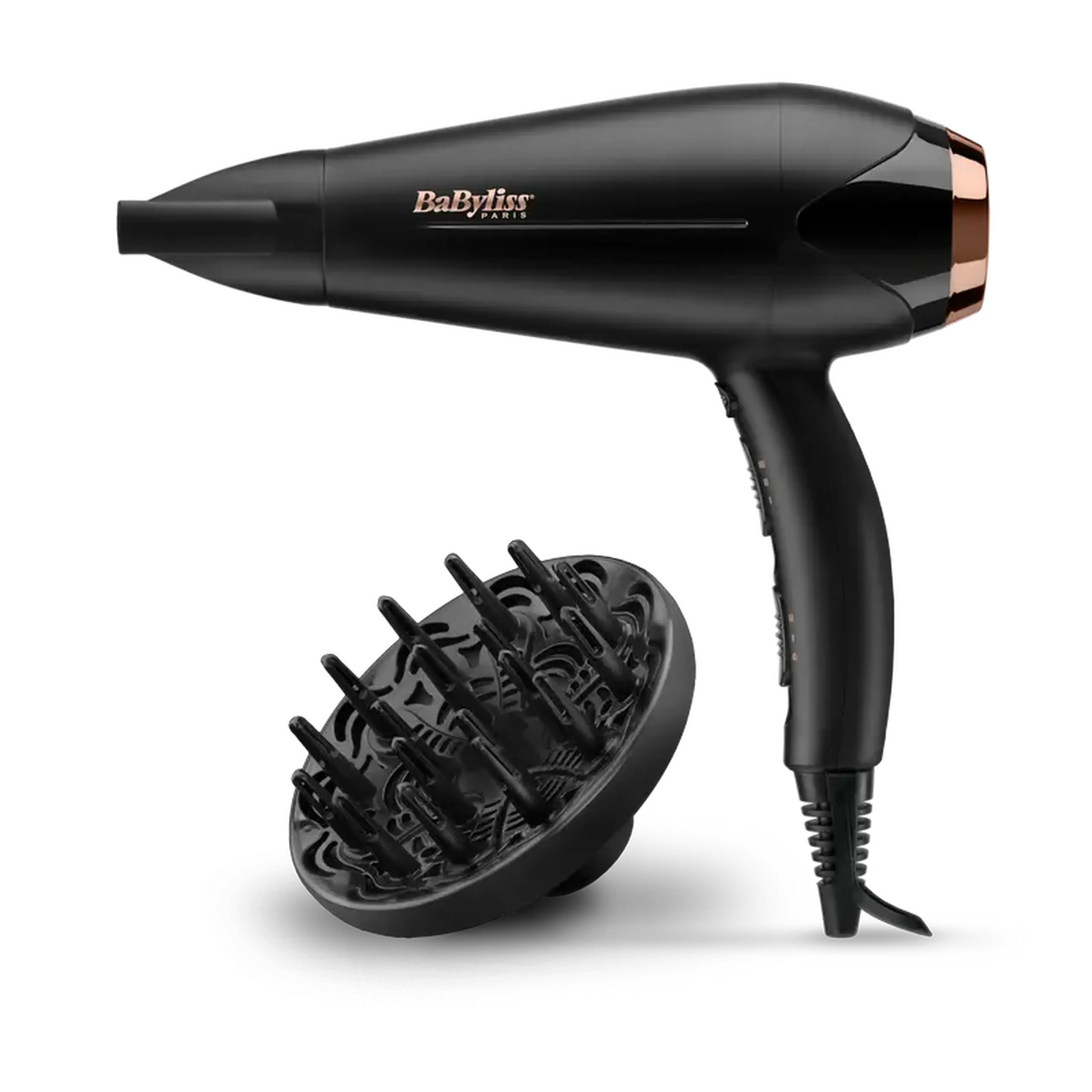 Uscător de păr BaByliss Turbo Shine D570DE, 2200 W, Negru