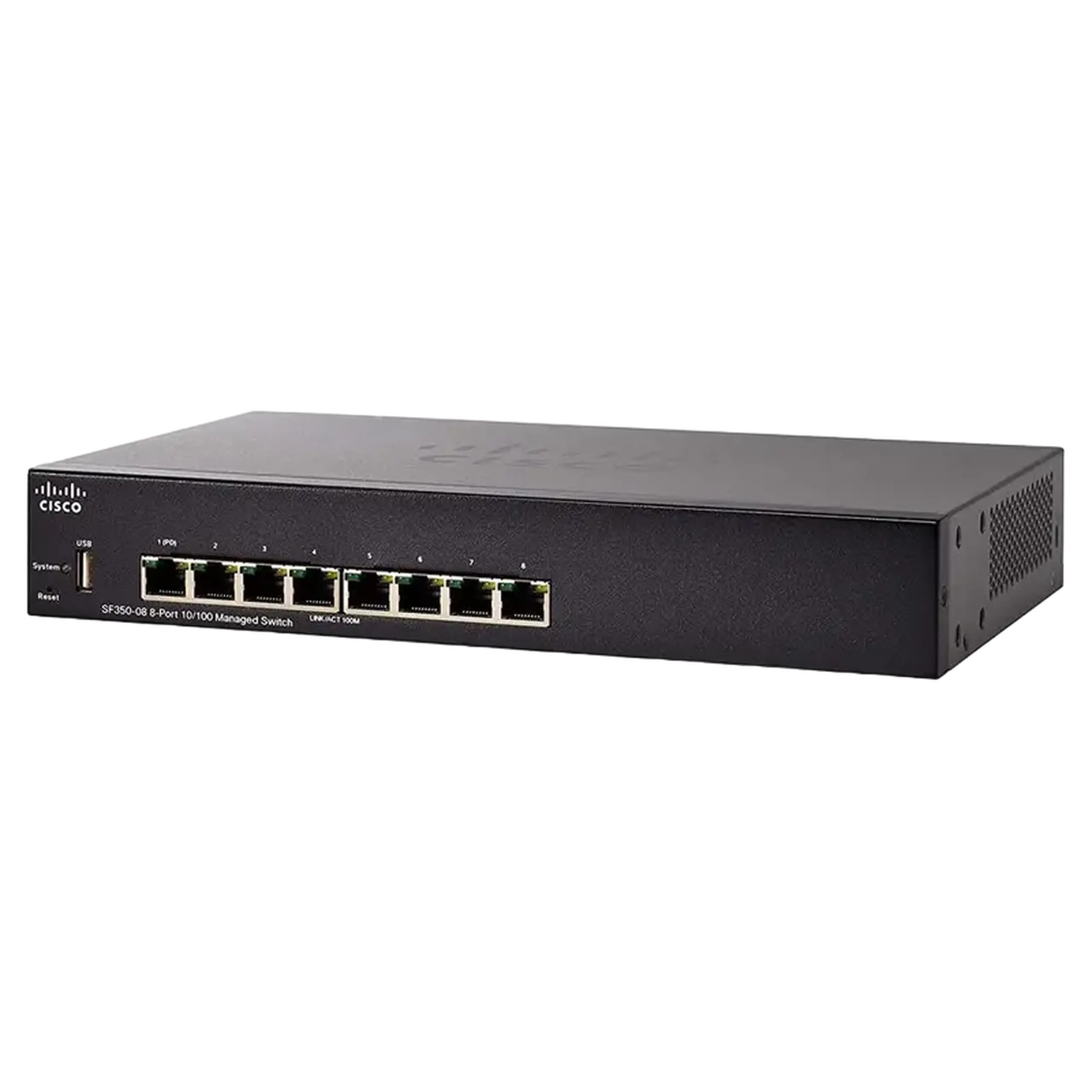 Switch de rețea Cisco SF350-08, 8x 10/100 Mbps
