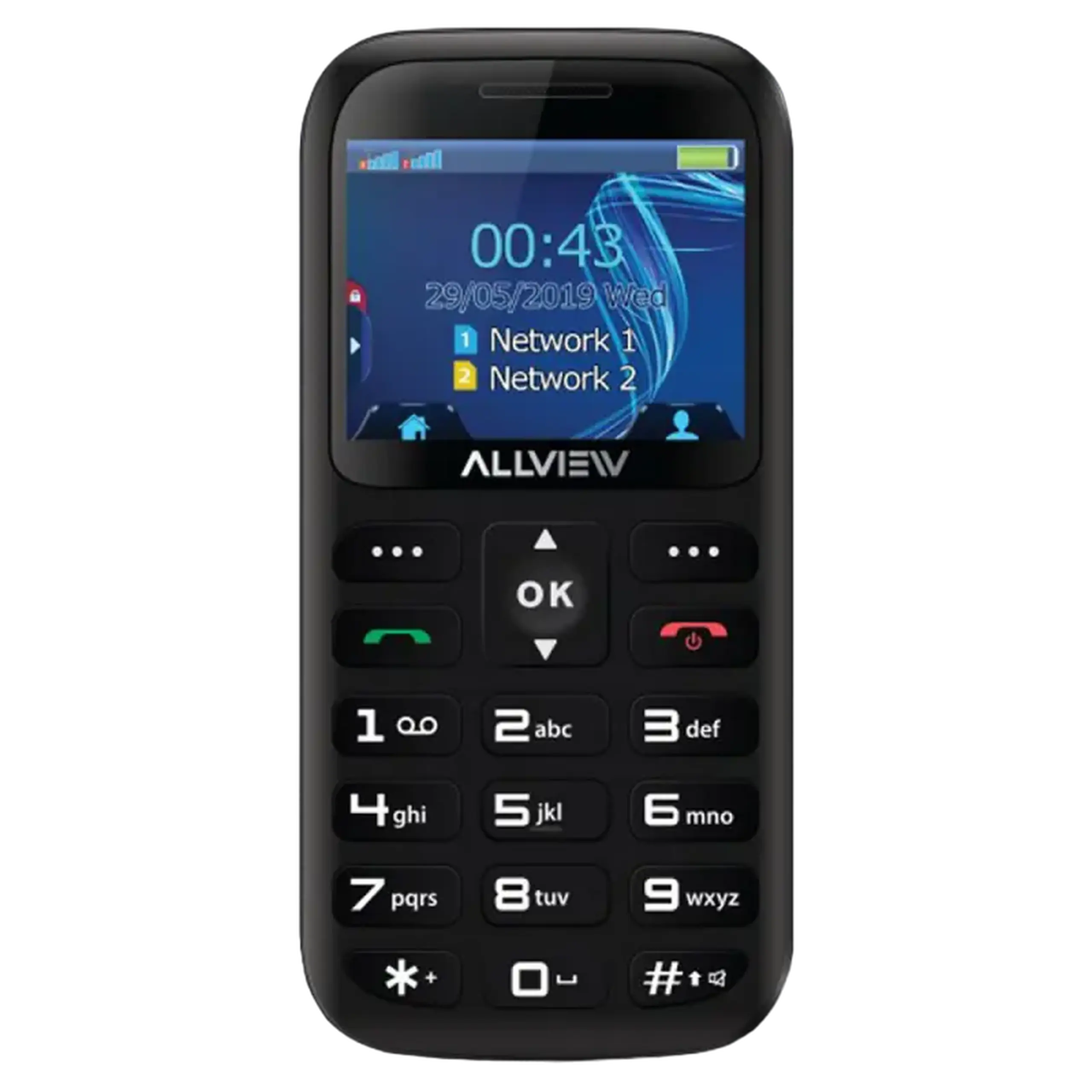 Telefon mobil Allview D2 Senior, 0,03GB/32MB, Negru