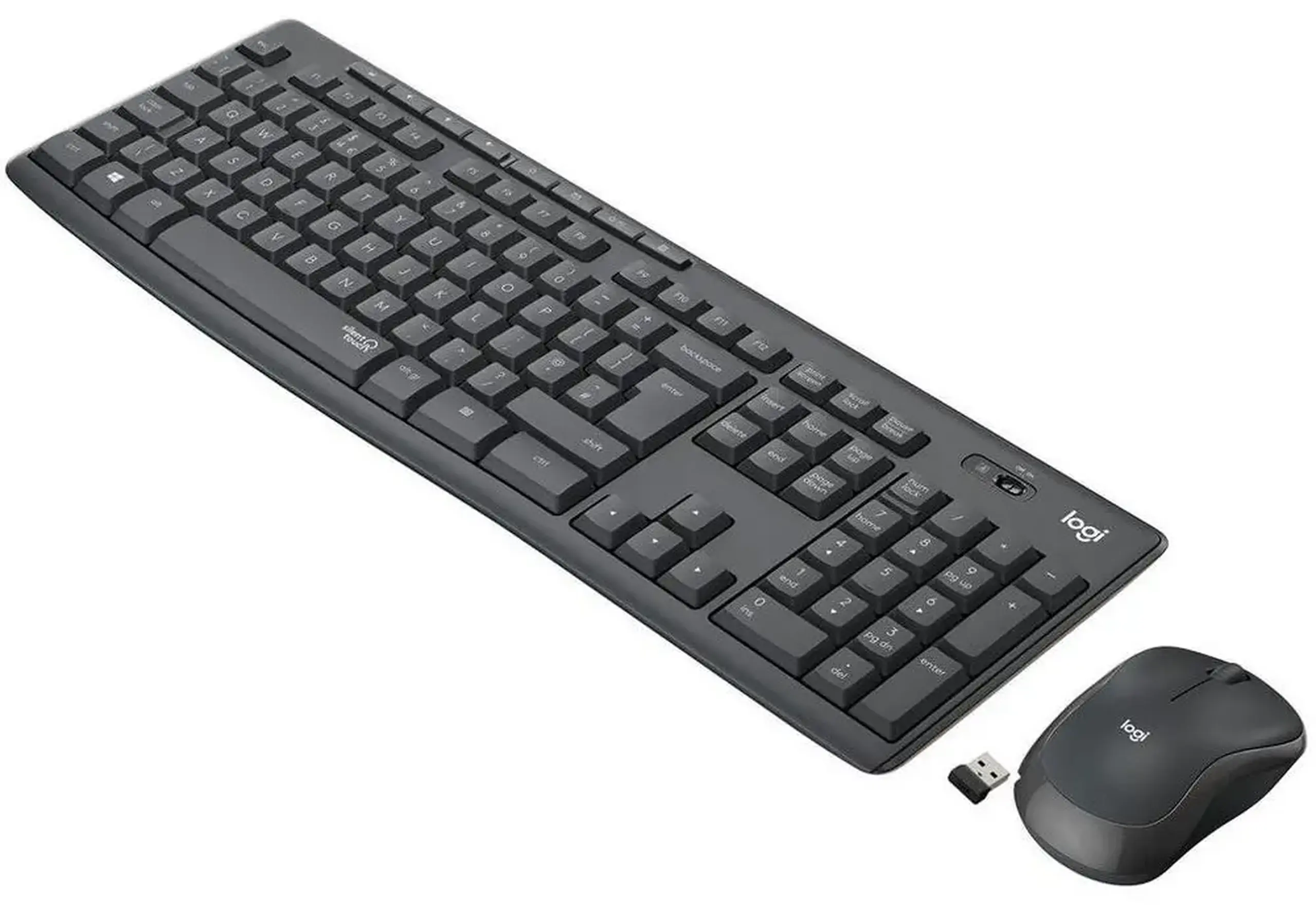 Set Tastatură + Mouse Logitech MK295, Fără fir, Negru
