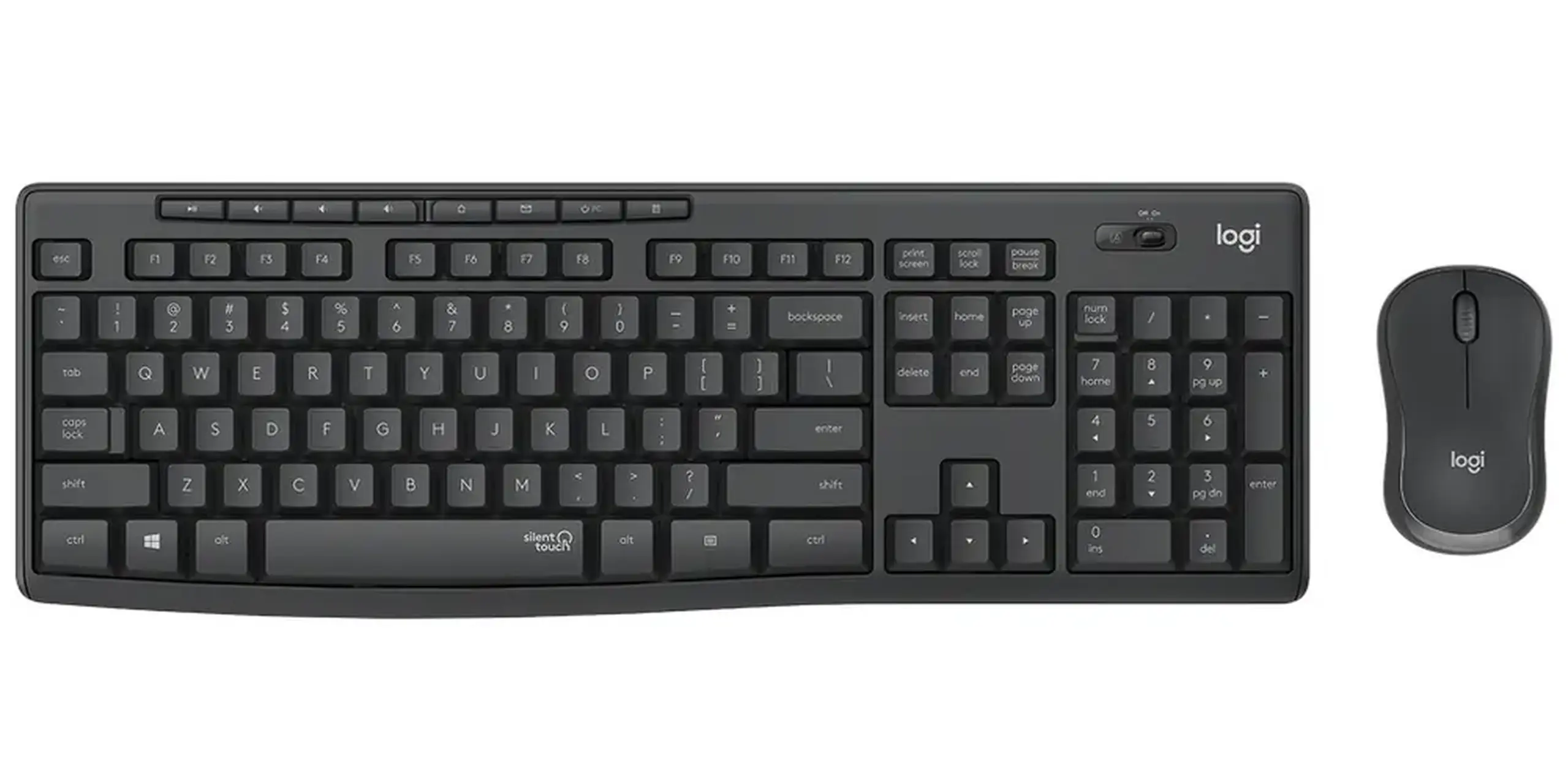 Set Tastatură + Mouse Logitech MK295, Fără fir, Negru