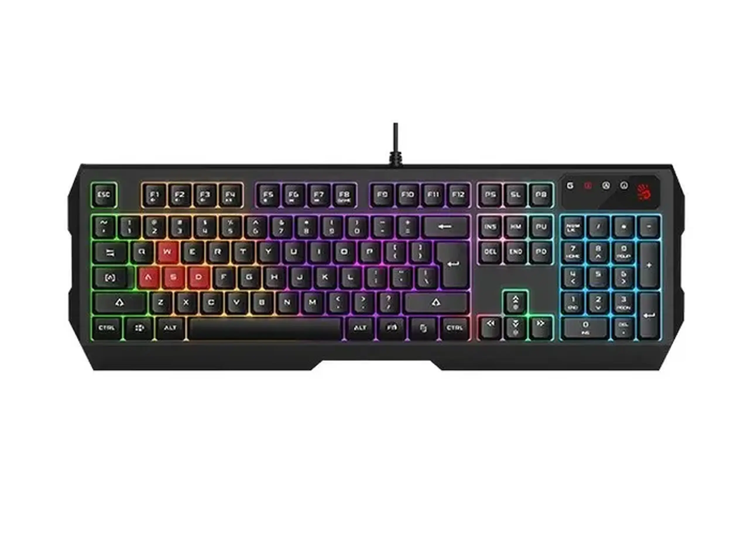 Tastatură Bloody B135N, Cu fir, Negru